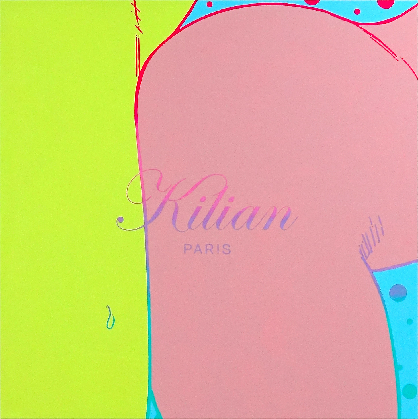 My Wallet of Ethereum(But Sex Burns 69 Calories), Acrylic on linen, 73 x 73 cm, 2022