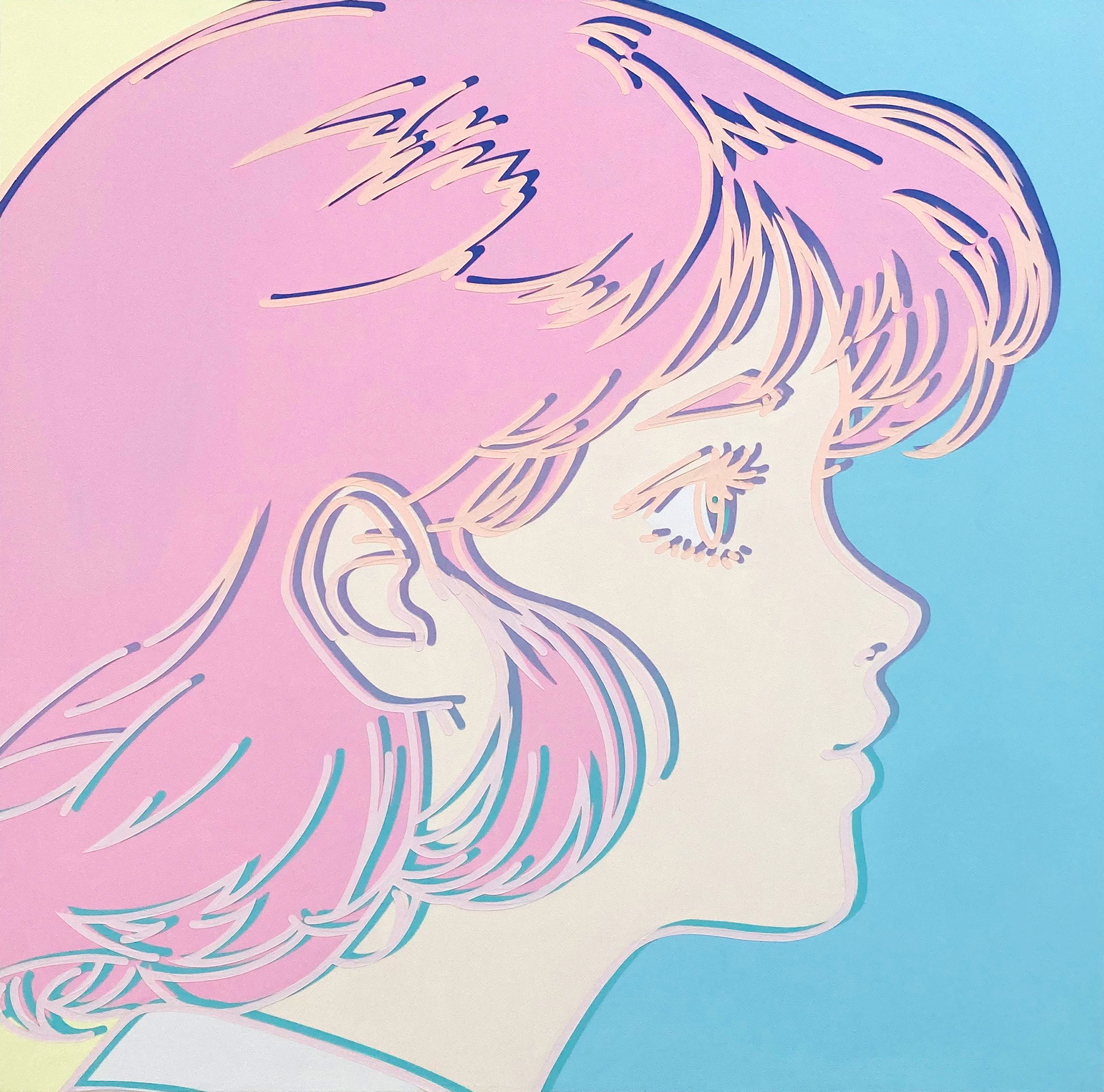 #412_An Extremely Delicate and Beautiful, Acrylic on canvas, 60.6 x 60.6 cm, 2023