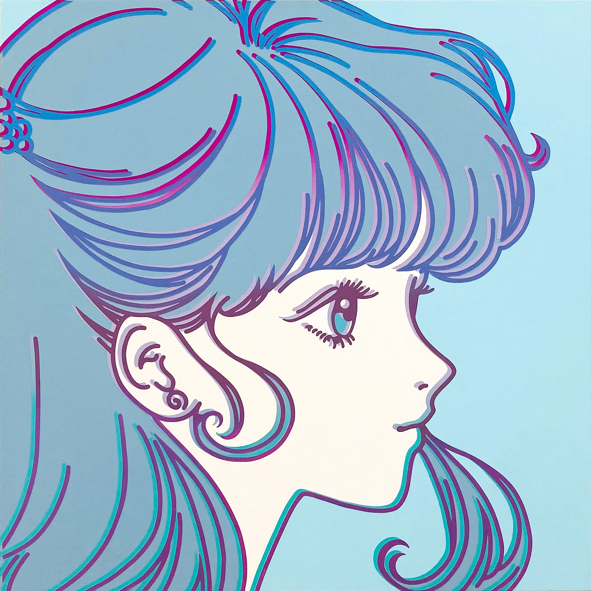 #431_An Extremely Delicate and Beautiful, Acrylic on canvas, 60.6 x 60.6 cm, 2023