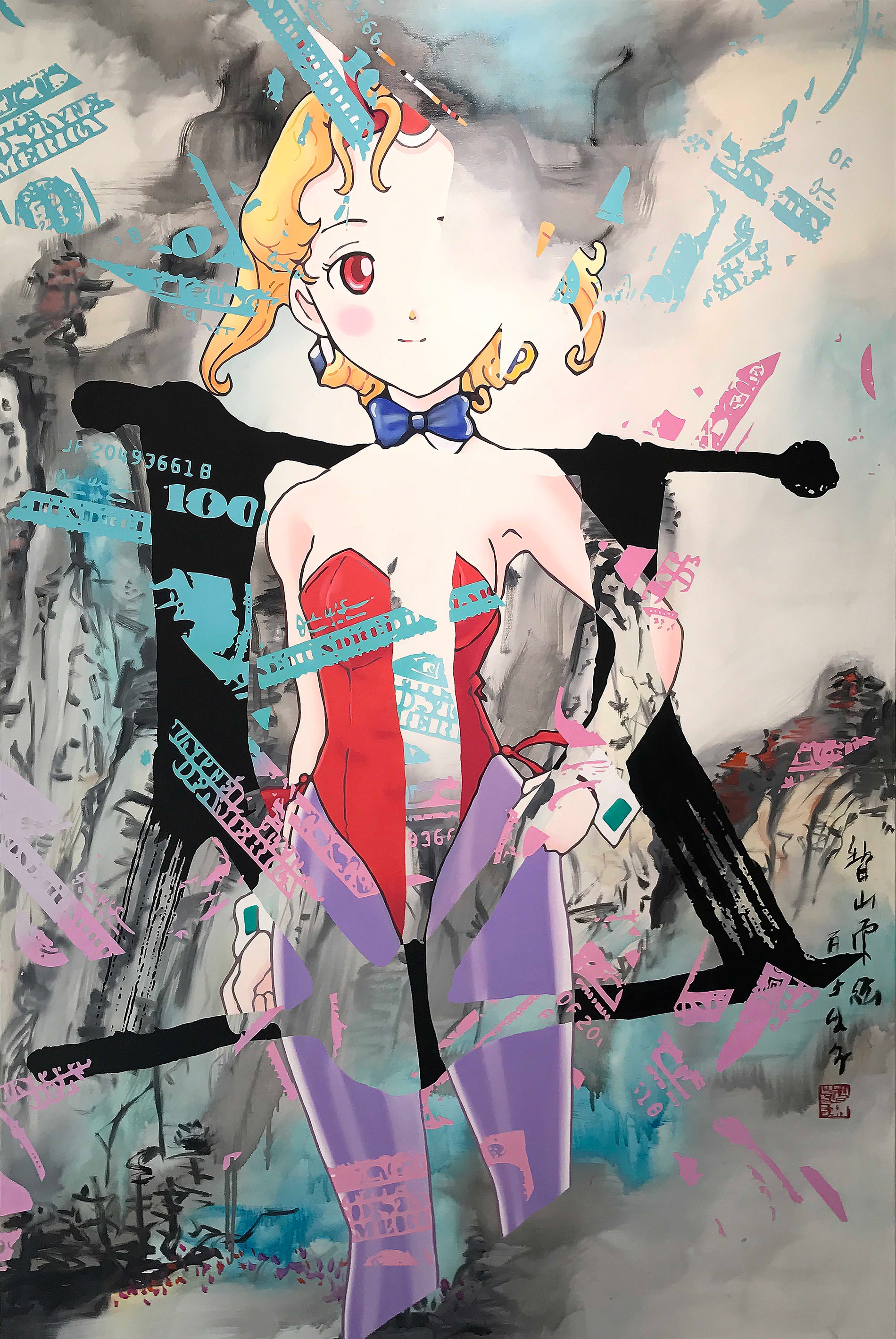 A Girl in the Trap,  Oil on canvas, 145.5 x 97 cm, 2016