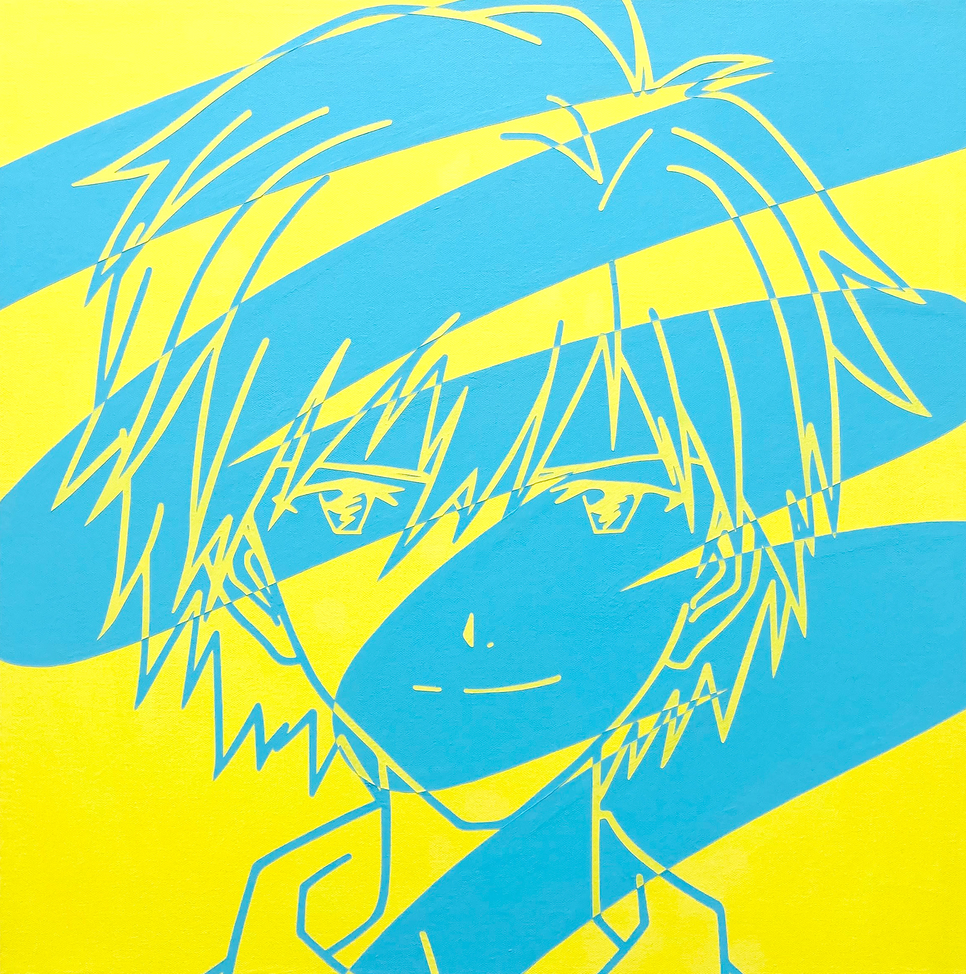 #115, Acrylic on canvas, 60.6 x 60.6 cm, 2023