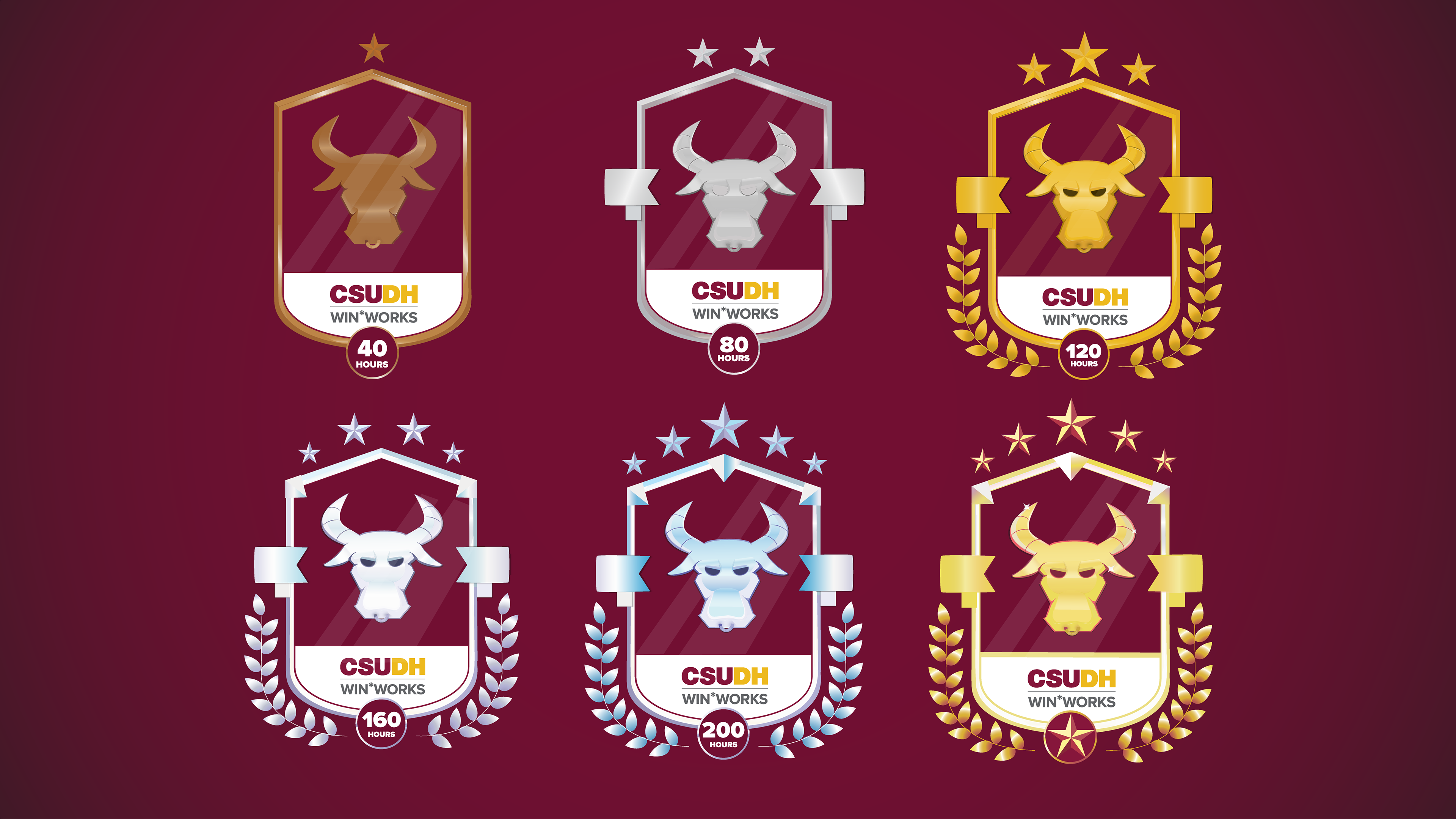 WIN INTERNSHIP BADGES ORIGINAL CONCEPT