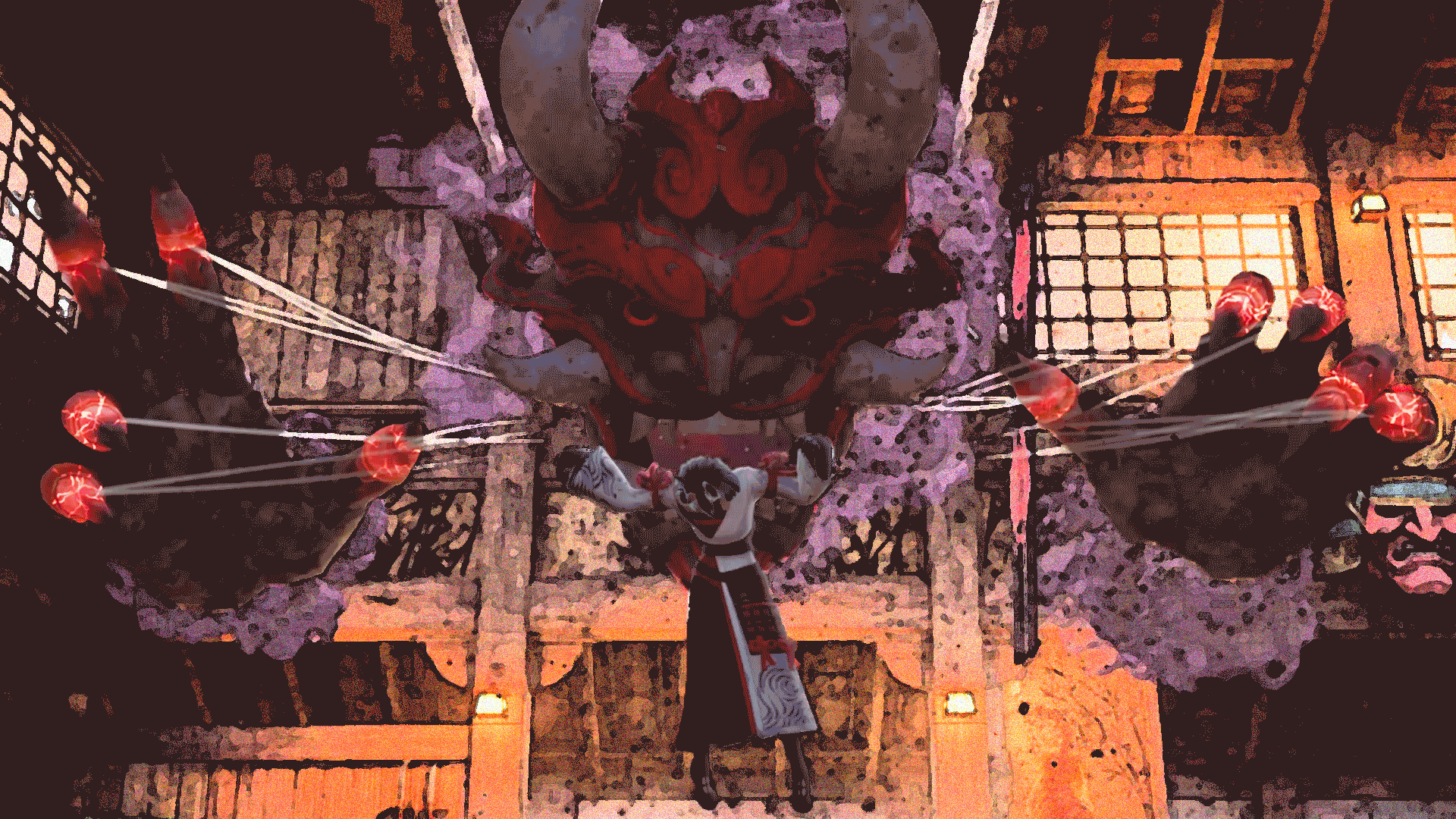 Night Rose, 2024, 34.3 mb, Personal, puppeteer cursed Oni, Looping Gif