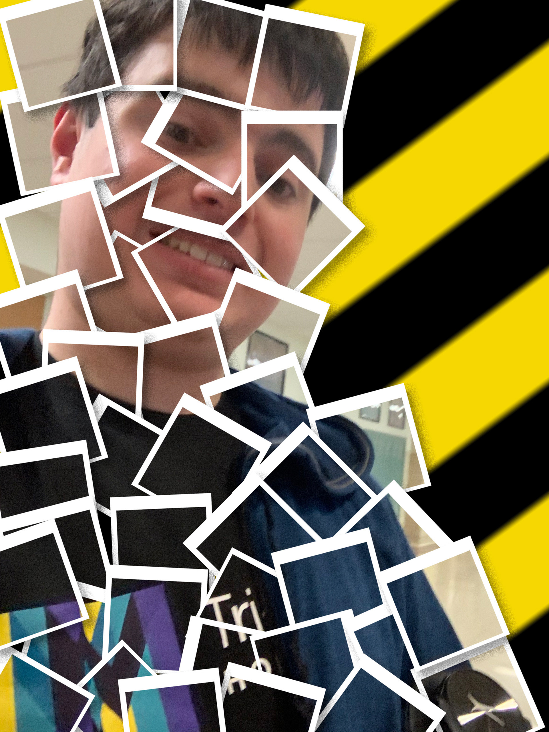 Collage Self, Highschool Project, 2019,1920 x 2560 Pixels,To make something new