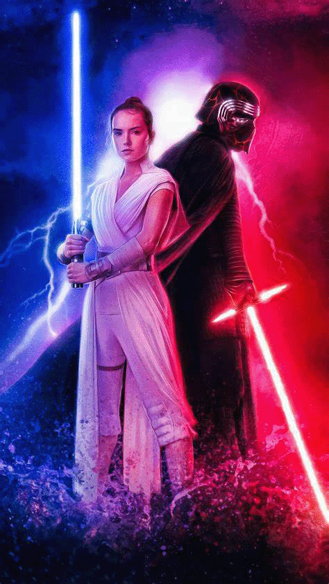 Skywalker Poster Promotion, 474 x 842, Personal Project, Wanted to try to make the poster cooler with what the movie is bringing