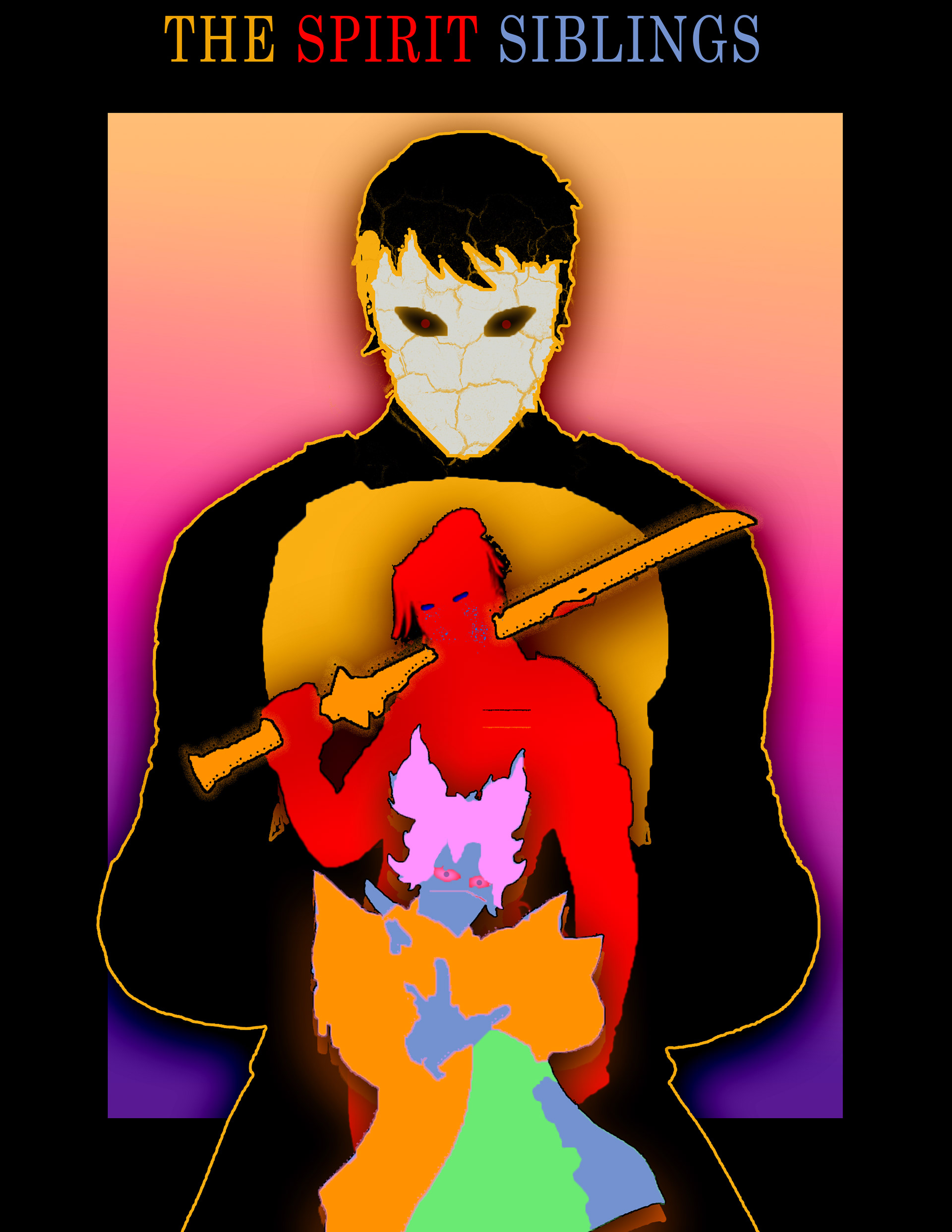 Spirit Siblings Poster, 2040 x 2640, Personal Project, To help the show my appreciation for the spirit siblings