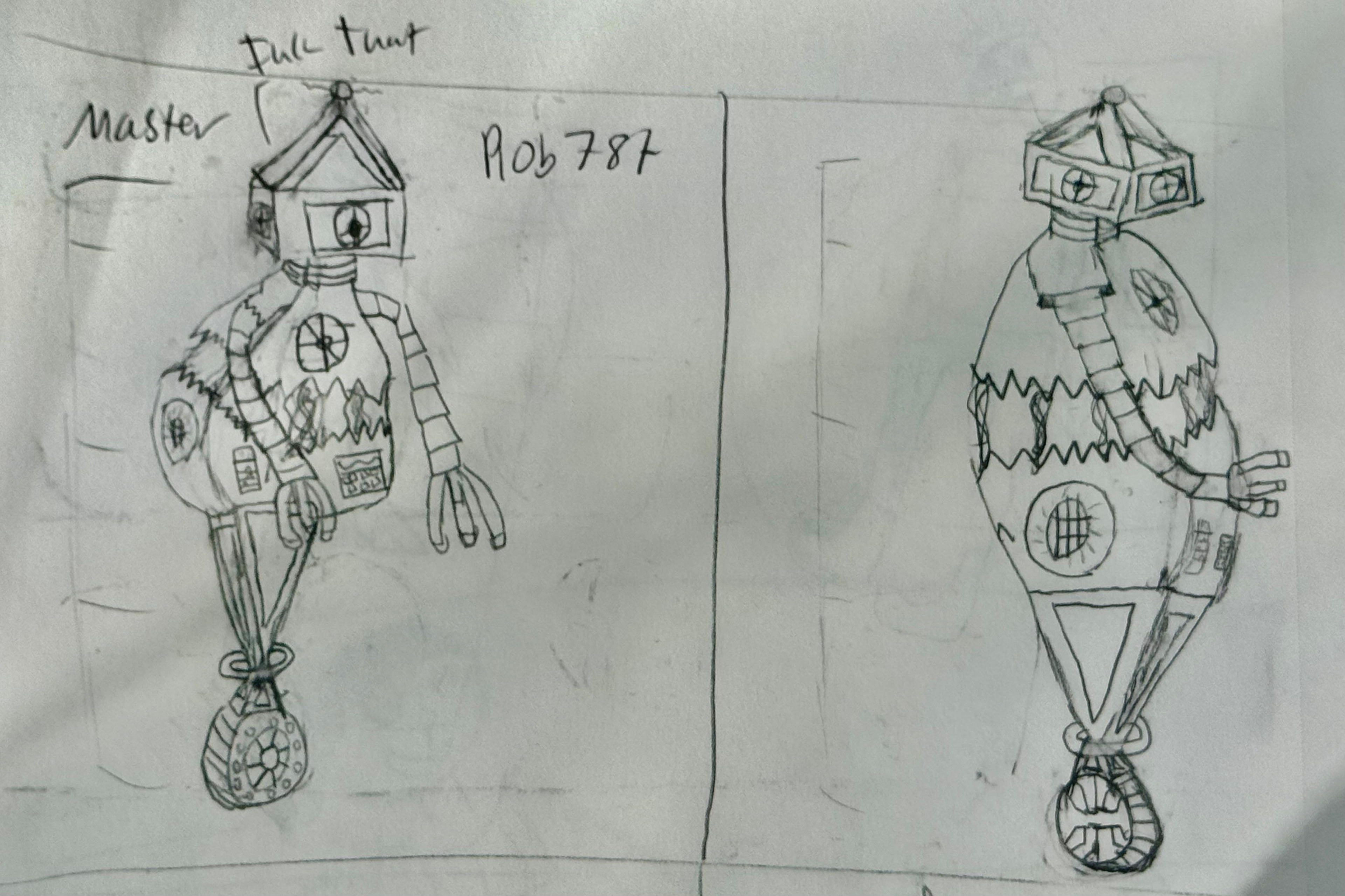 Rob 787 Character Design, Illustration Project ,3852 x 2566 pixels, Mentor Design