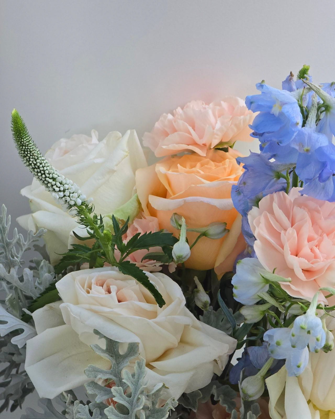 Light Blue & Peach wedding