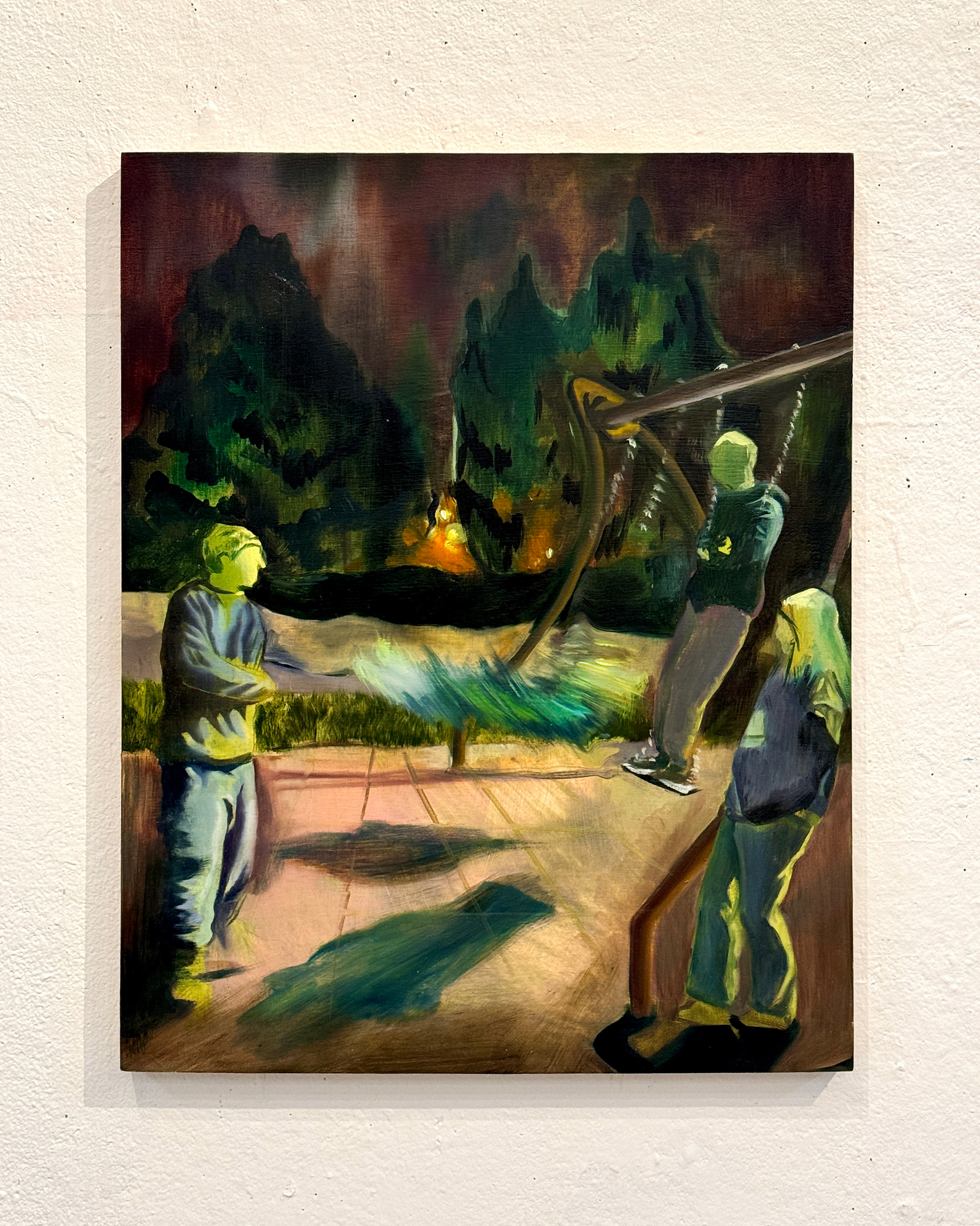 Race, Oil on Panel, 2024