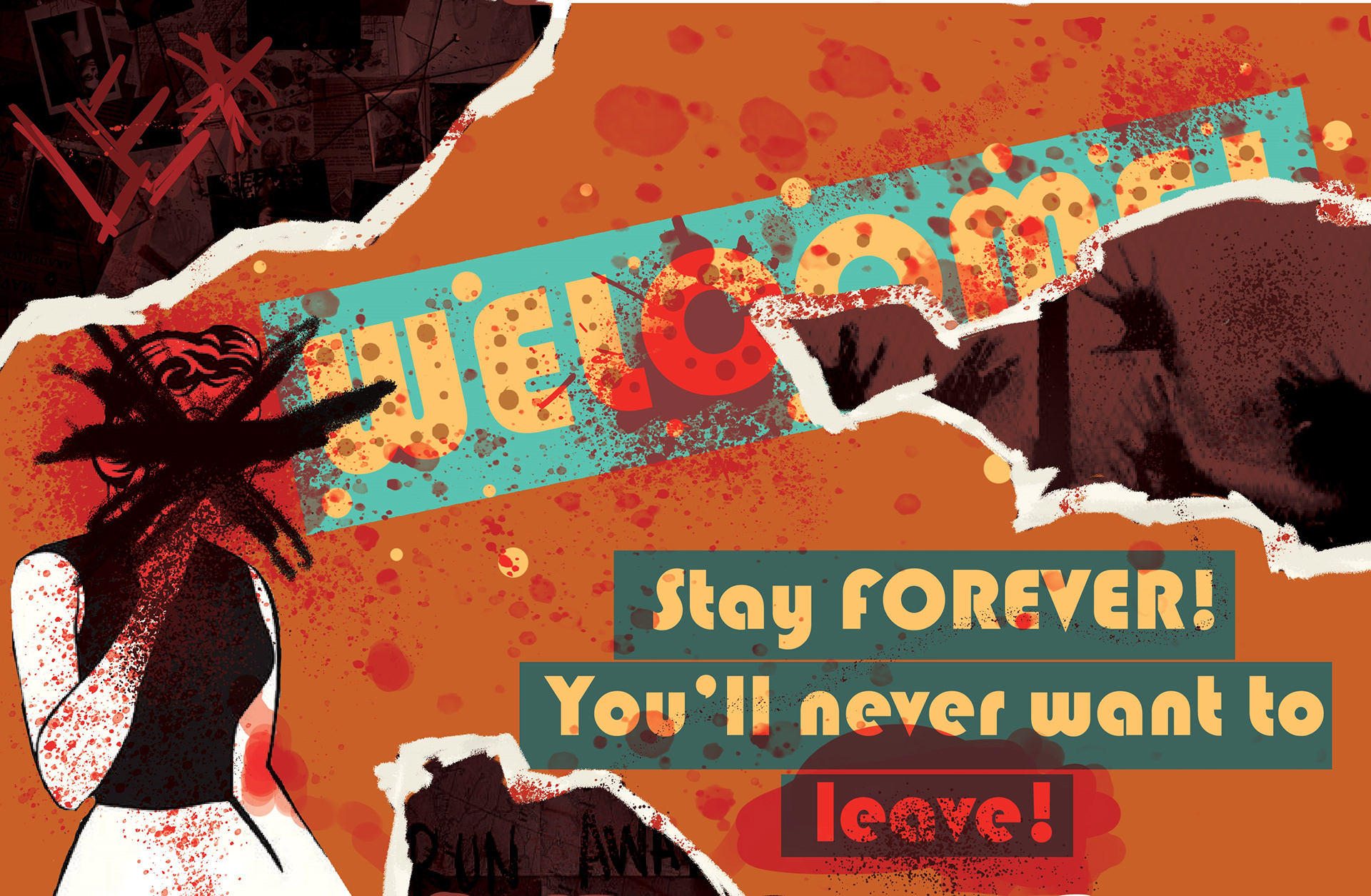 Fictional Postcard, done through Photoshop-October 2022