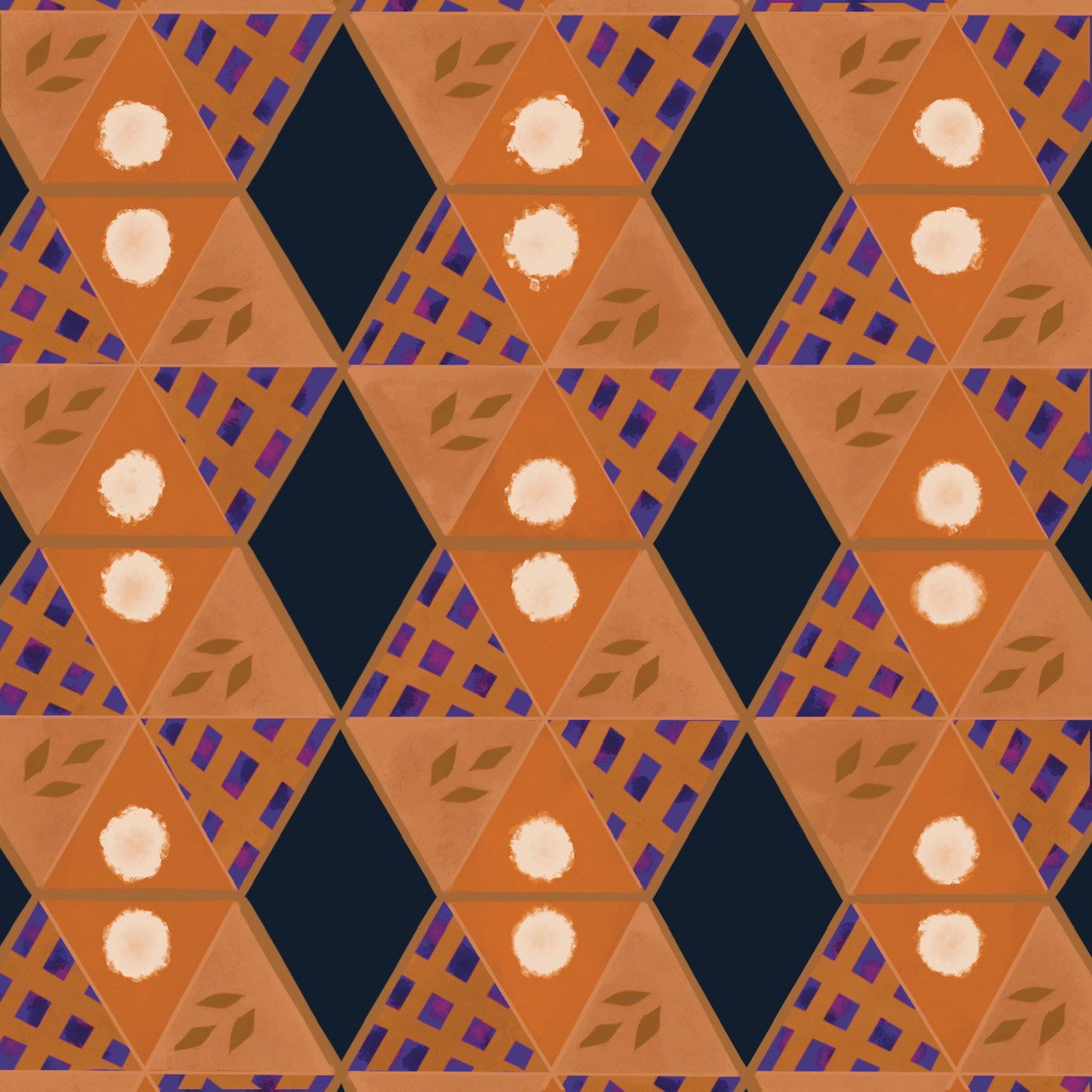 Pattern Study 3: Want a Slice?, done through Procreate-November 2022