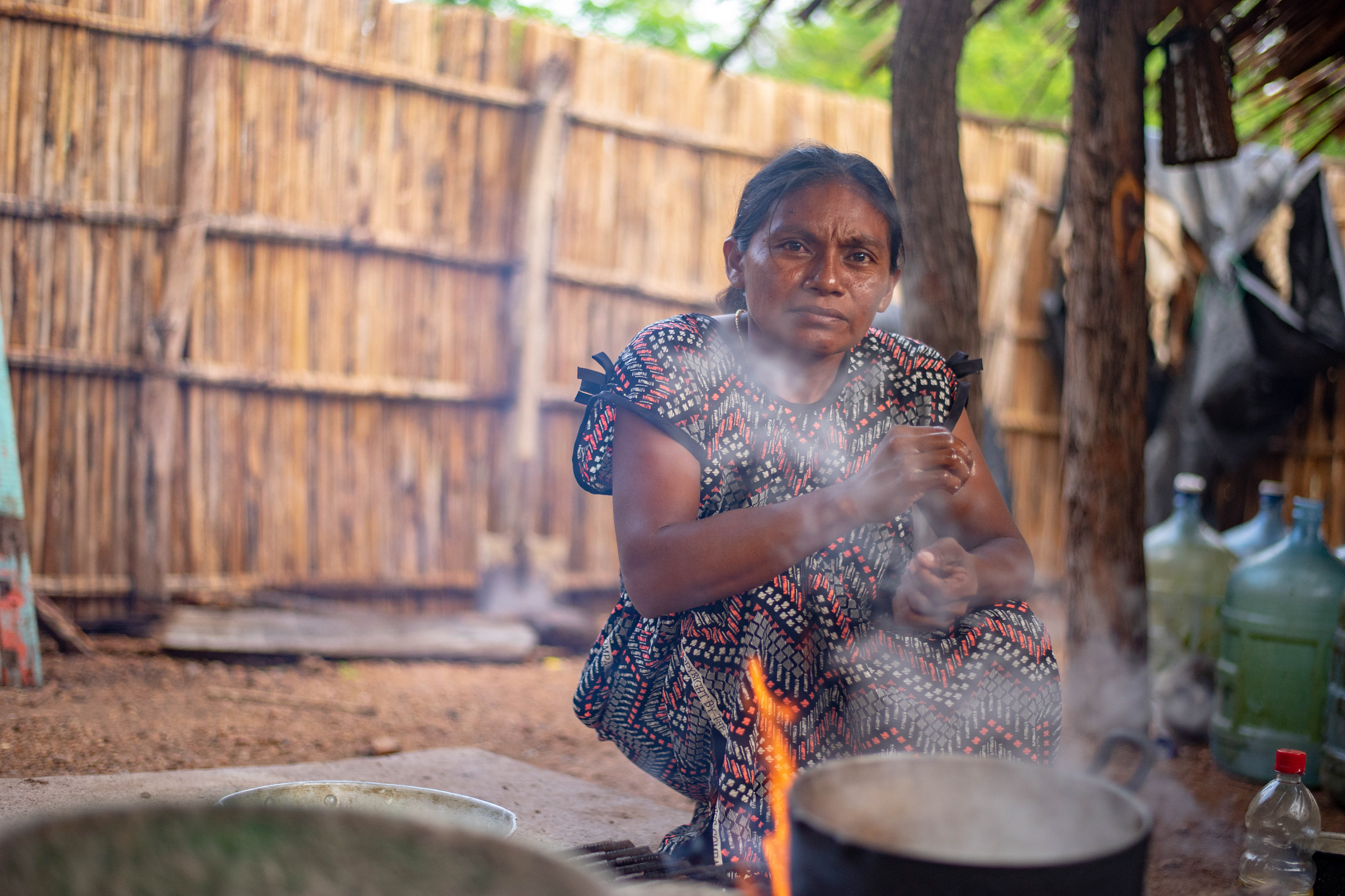 Rancherías de la comunidad indígena Wayuu, ubicada en La Guajira, Colombia.