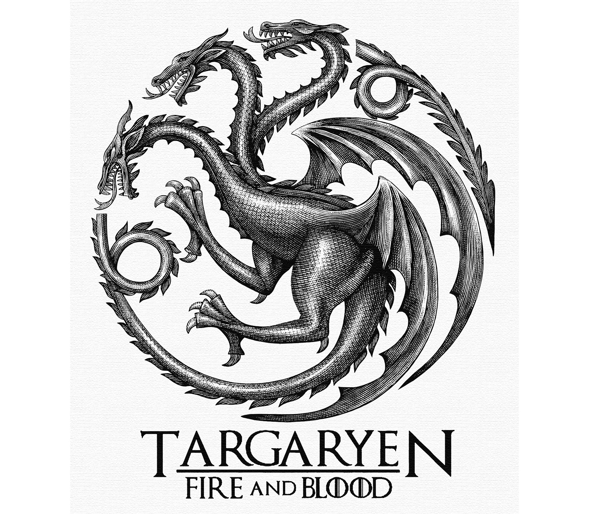 three headed dragon targaryen