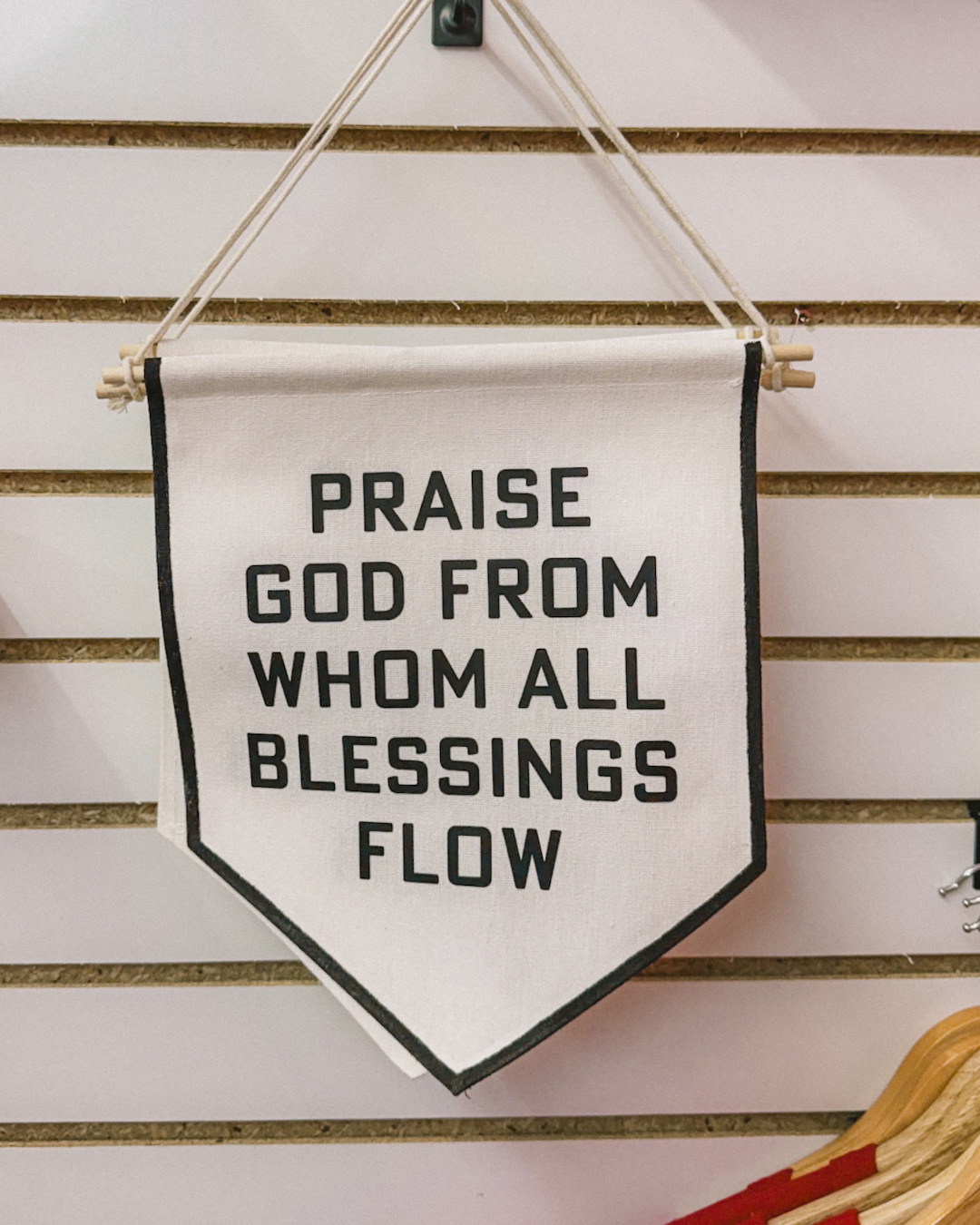 Design cut in vinyl and added to pennant flag