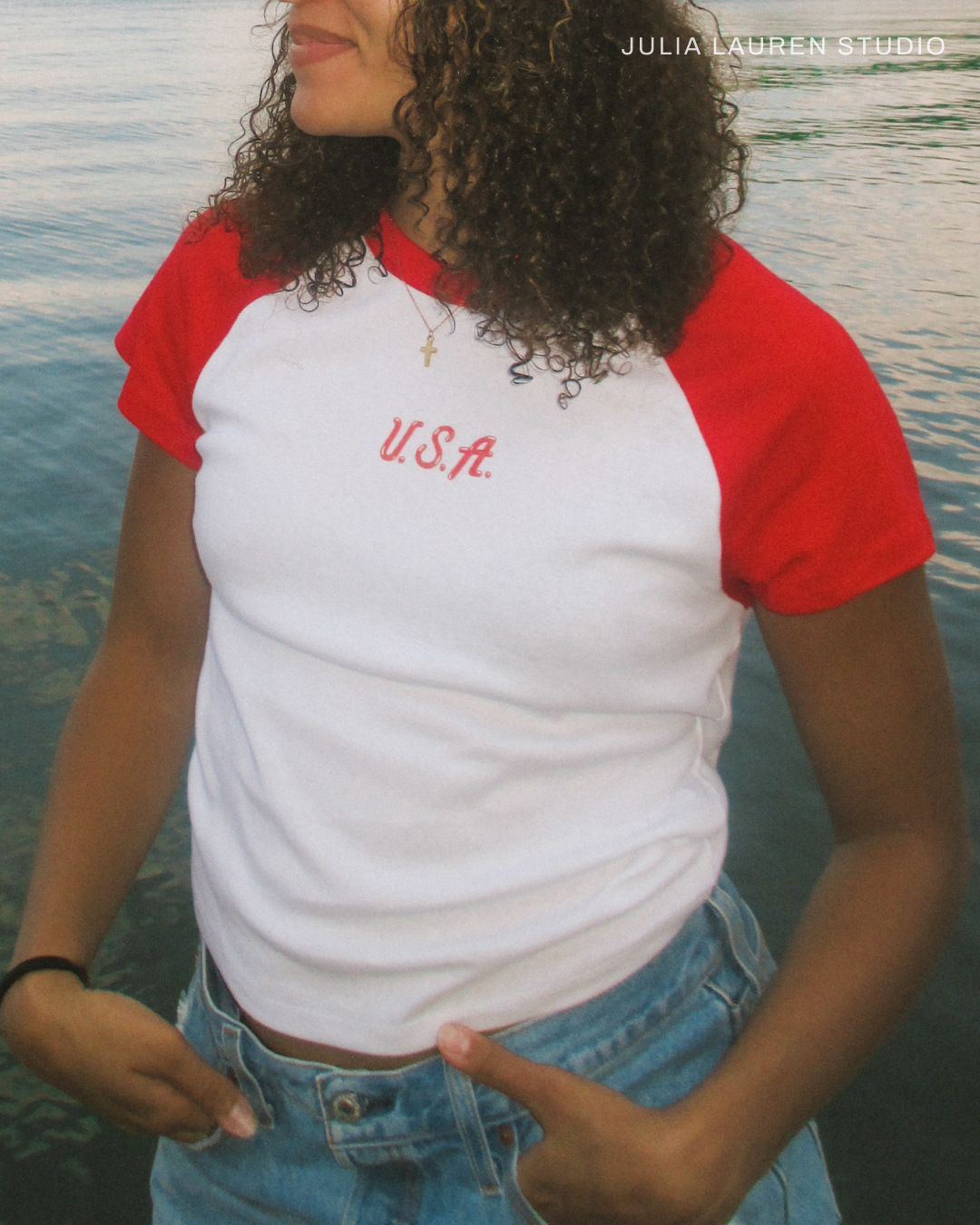 Vintage Iron on decals added to baby tees