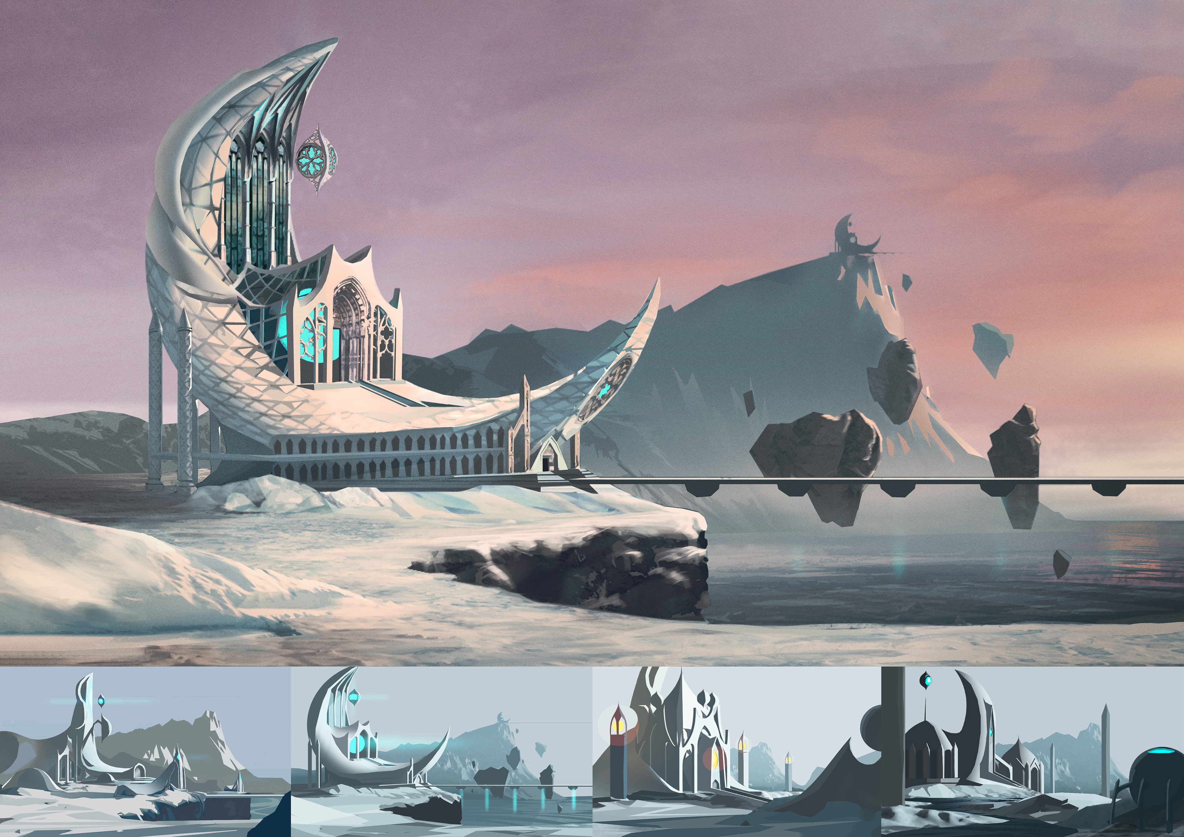 Concept art and thumbnails