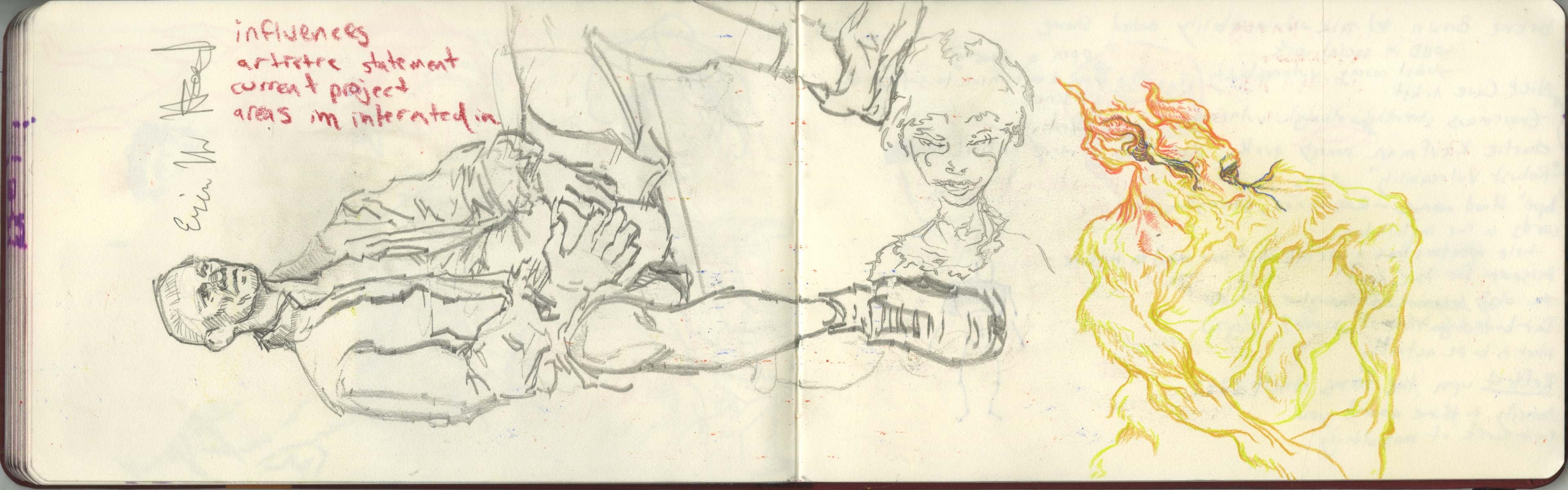 man i drew at indian beach. he used to be a figure model and actor for Ringling. he was quite intelligent and really kind