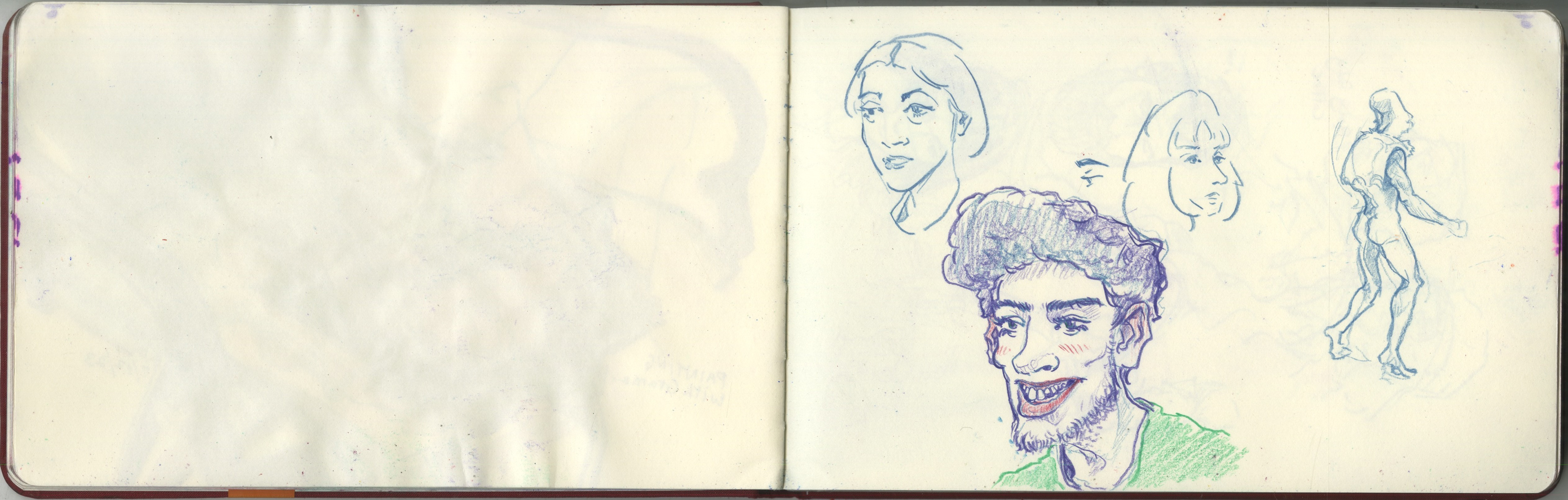 whenever i try and draw my brother he always decides to make himself look as attractive as possible, posing and looking off into the distance dramatically. to me, this is boring and i would much rather draw candids. so i draw him like this instead.