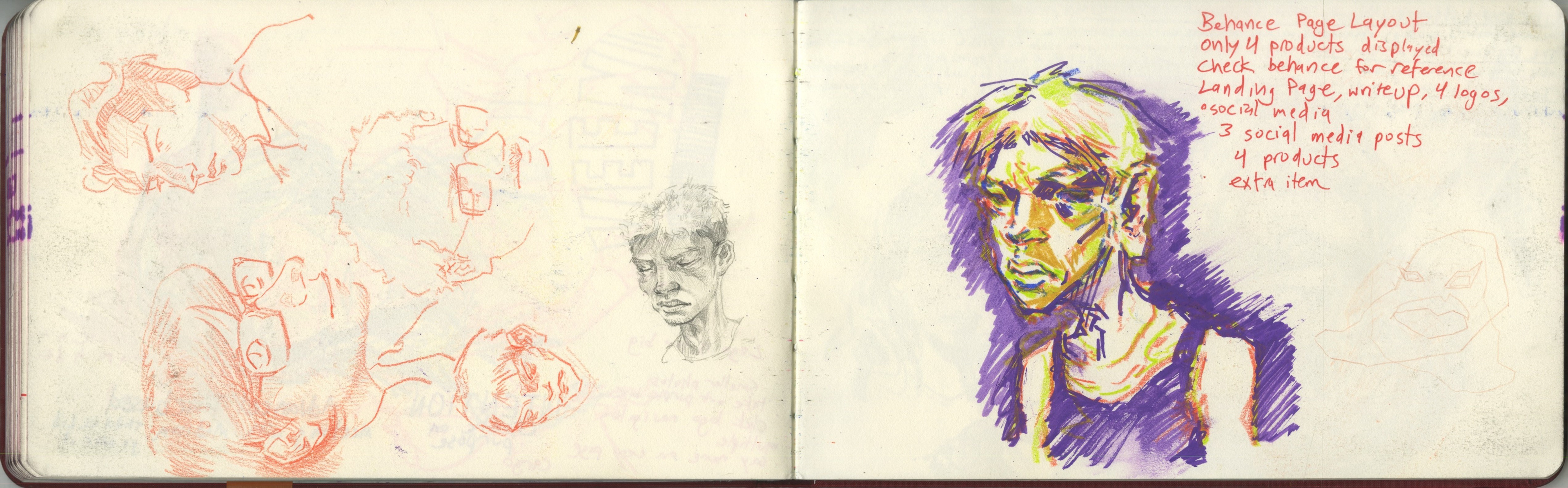 was so proud of the little face i did towards the middle of the page. all from my head too:)