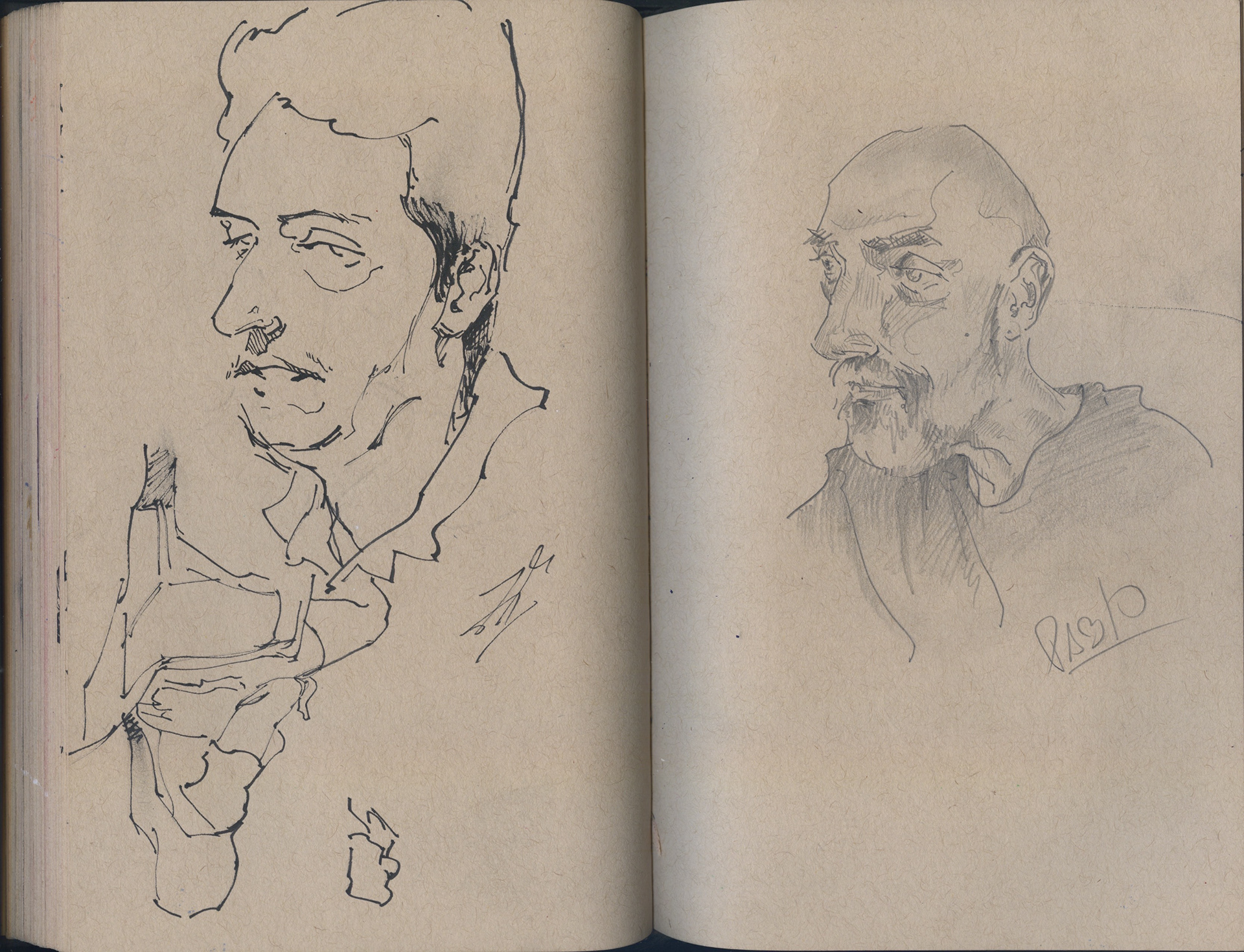 left: here marked the start of the drawings from the Dominican Republic. the guy on the left was staying at our airbnb. he put me on to the best cigarettes u can only find in the DR. 