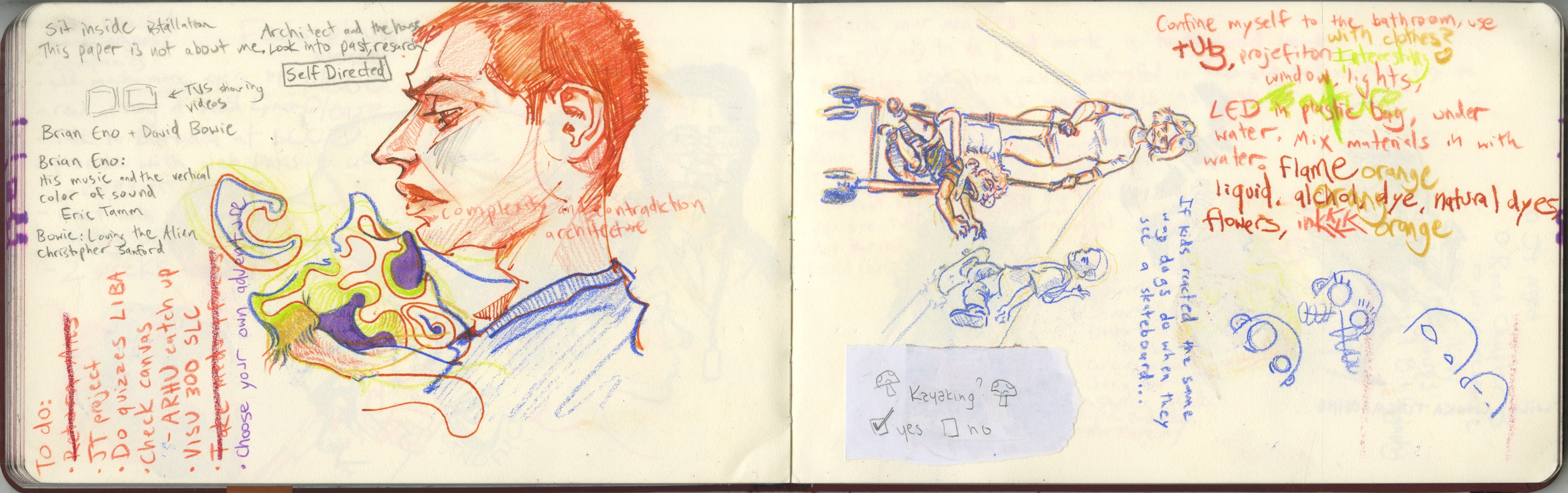 Luka (left page). if little kids reacted the same as dogs do when you skate by them hehe (right page)