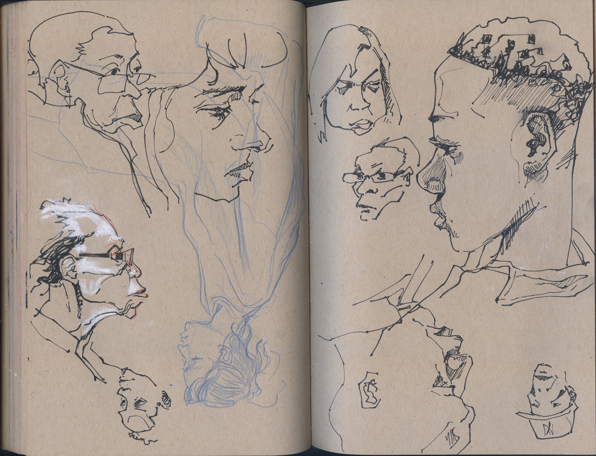 was waiting for my flight and started to realize that everyone around me and everyone I was drawing was black. It was a bit surreal until i noticed the flight was going to Jamaica.