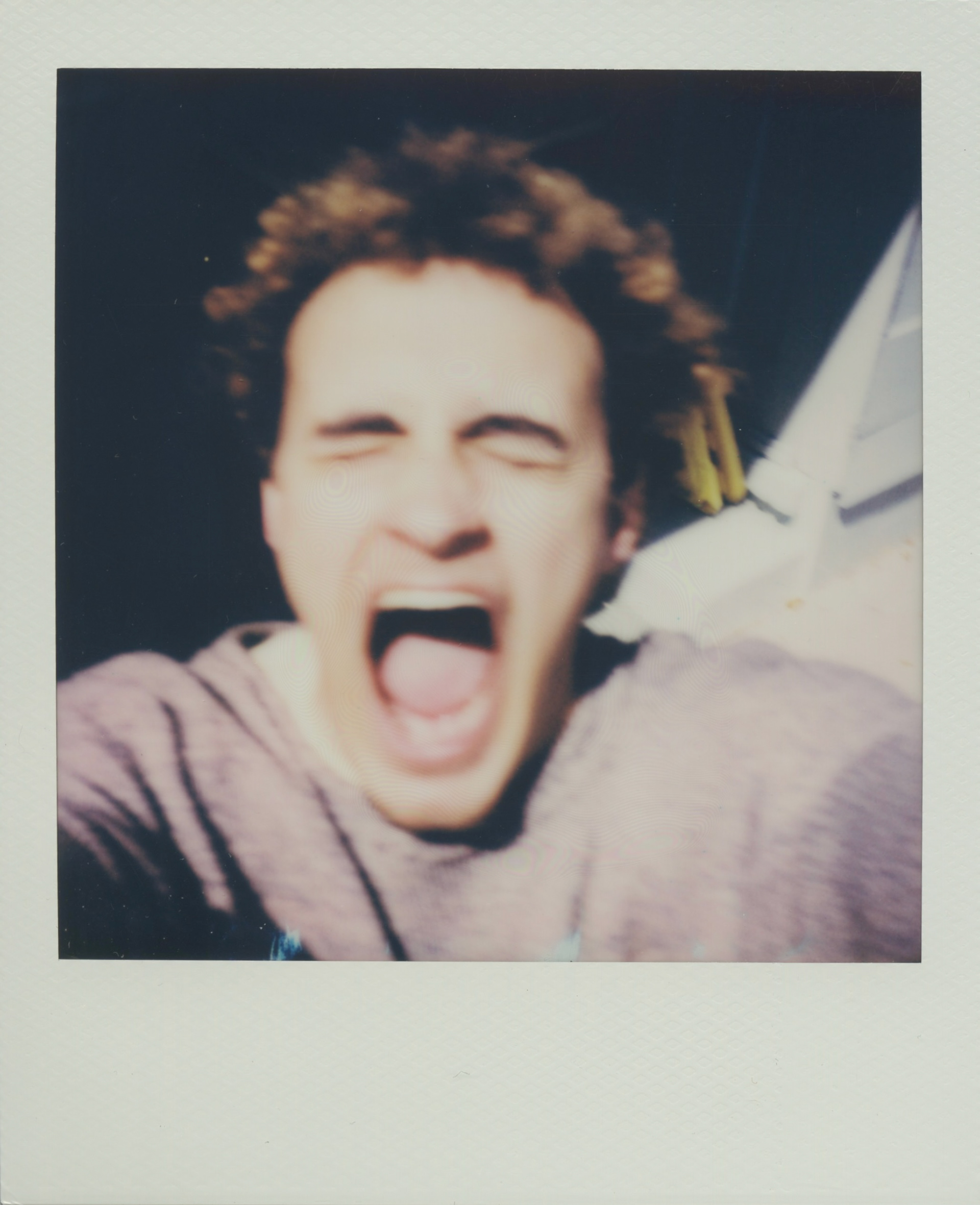 first picture after successfully retrieving my polaroids before the trip 