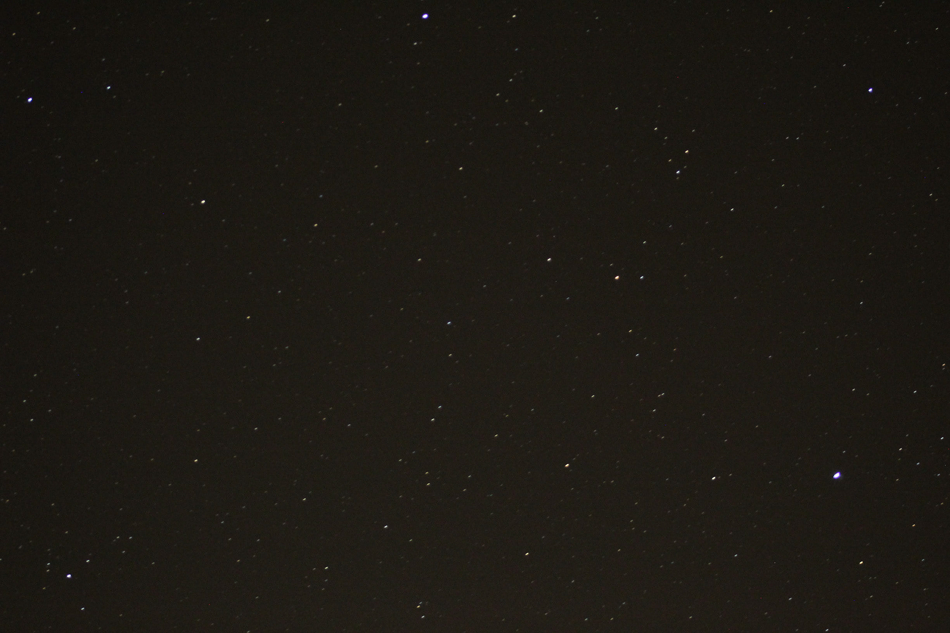 Starry night sky (2018)