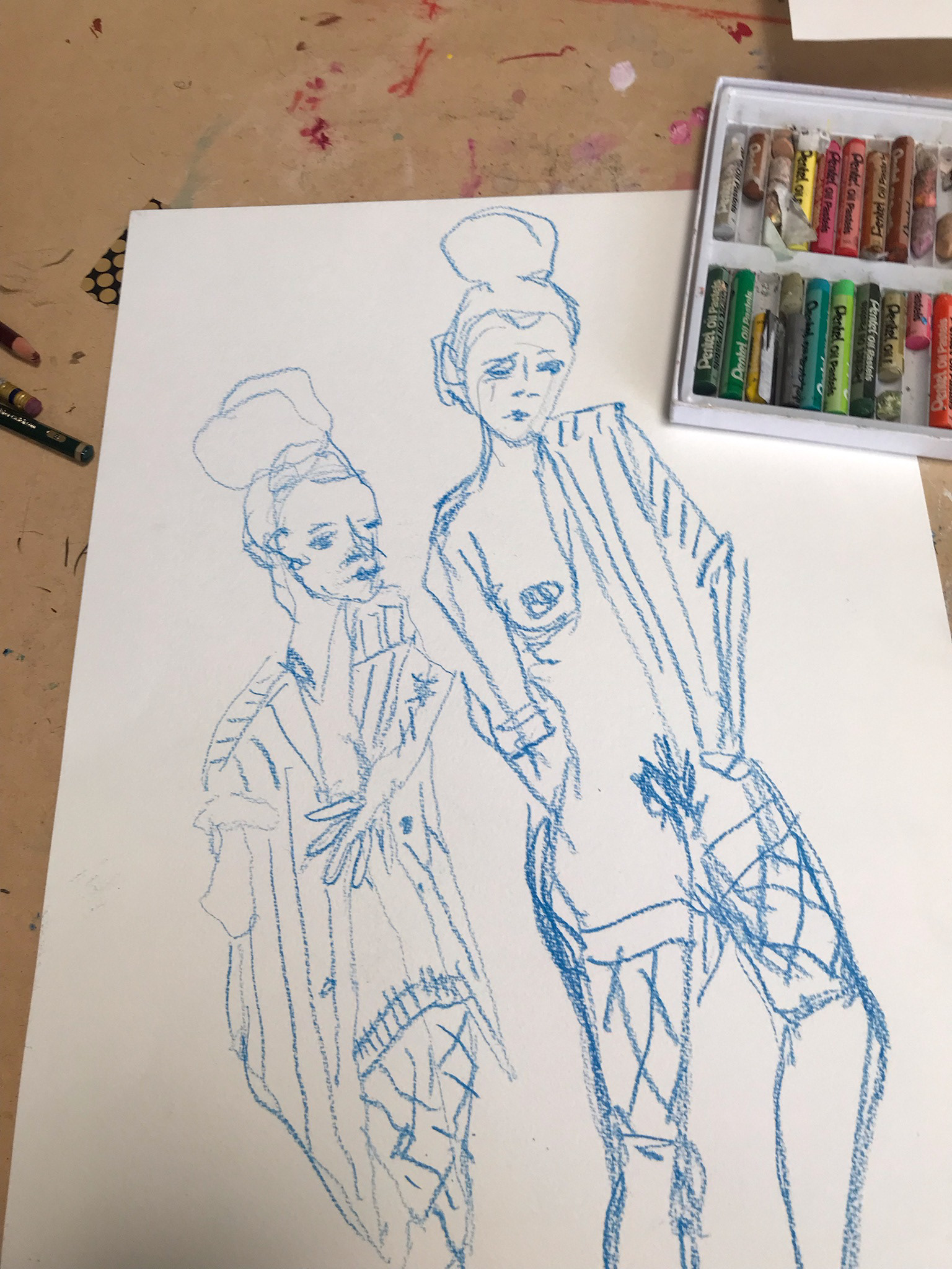 Model Conkuntion @conkuntion after Egon Schiele 