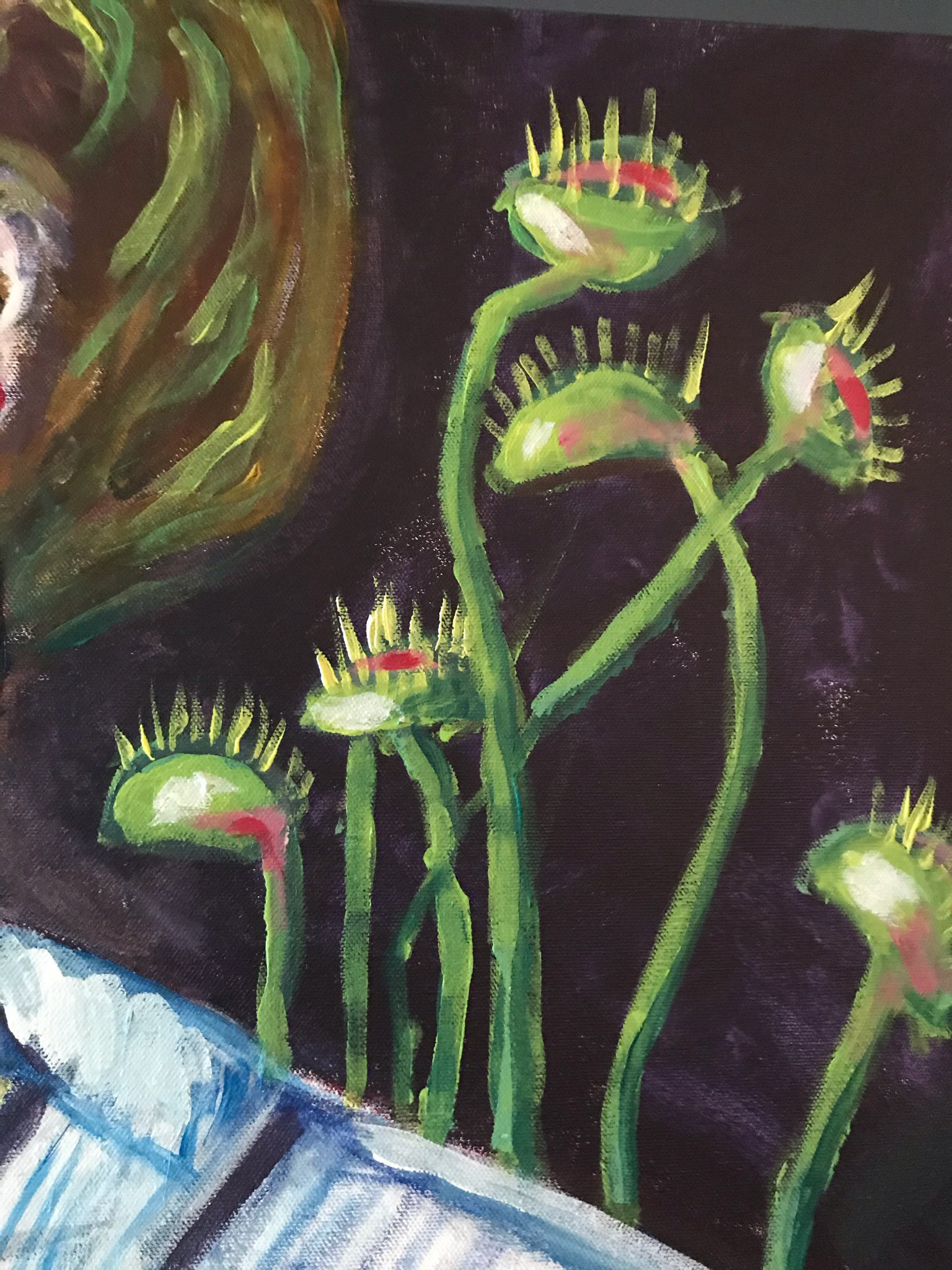 Close-up “Untitled,”, acrylic on canvas