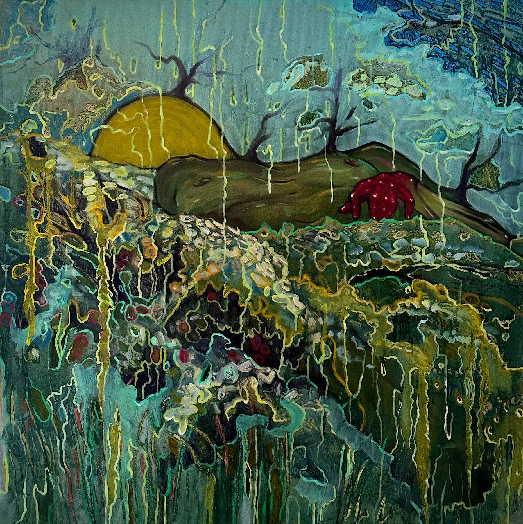 Tuarlofa, Mixed Media on Canvas, 36in x 36in