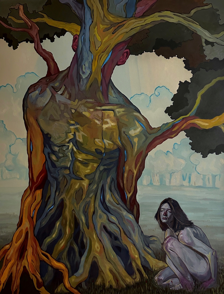 Shaded Sidhe, 36in x 48in, Oil on Canvas