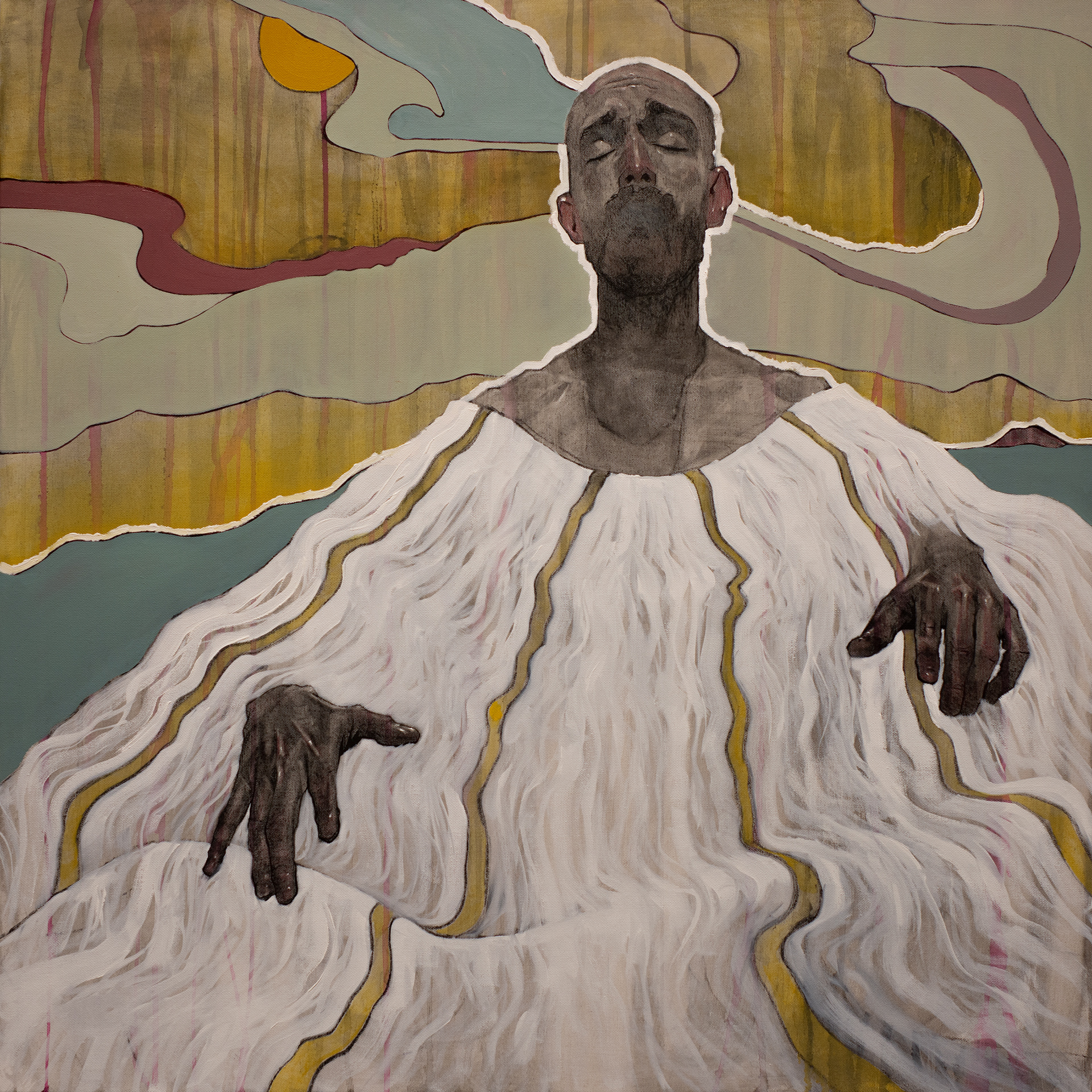 Abode, Mixed Media on Canvas, 30in x 30in