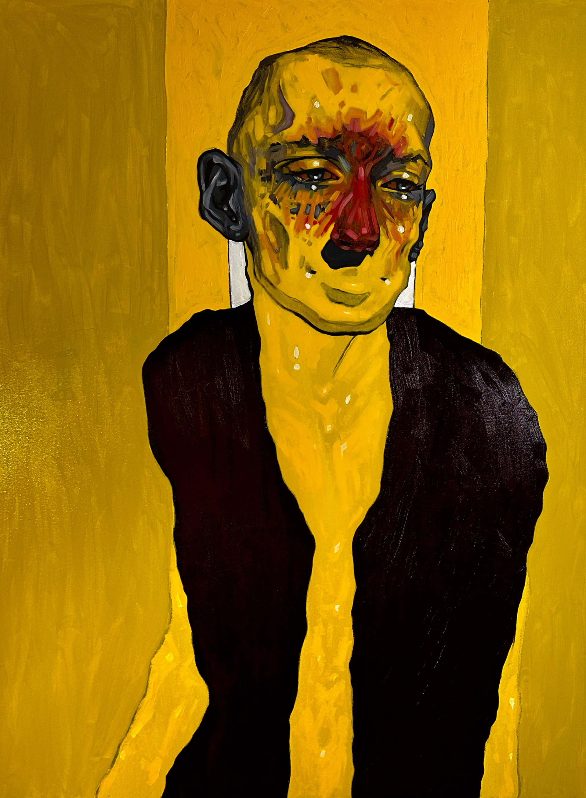 SOLD - Yellow, Oil on Canvas, 36in x 48in