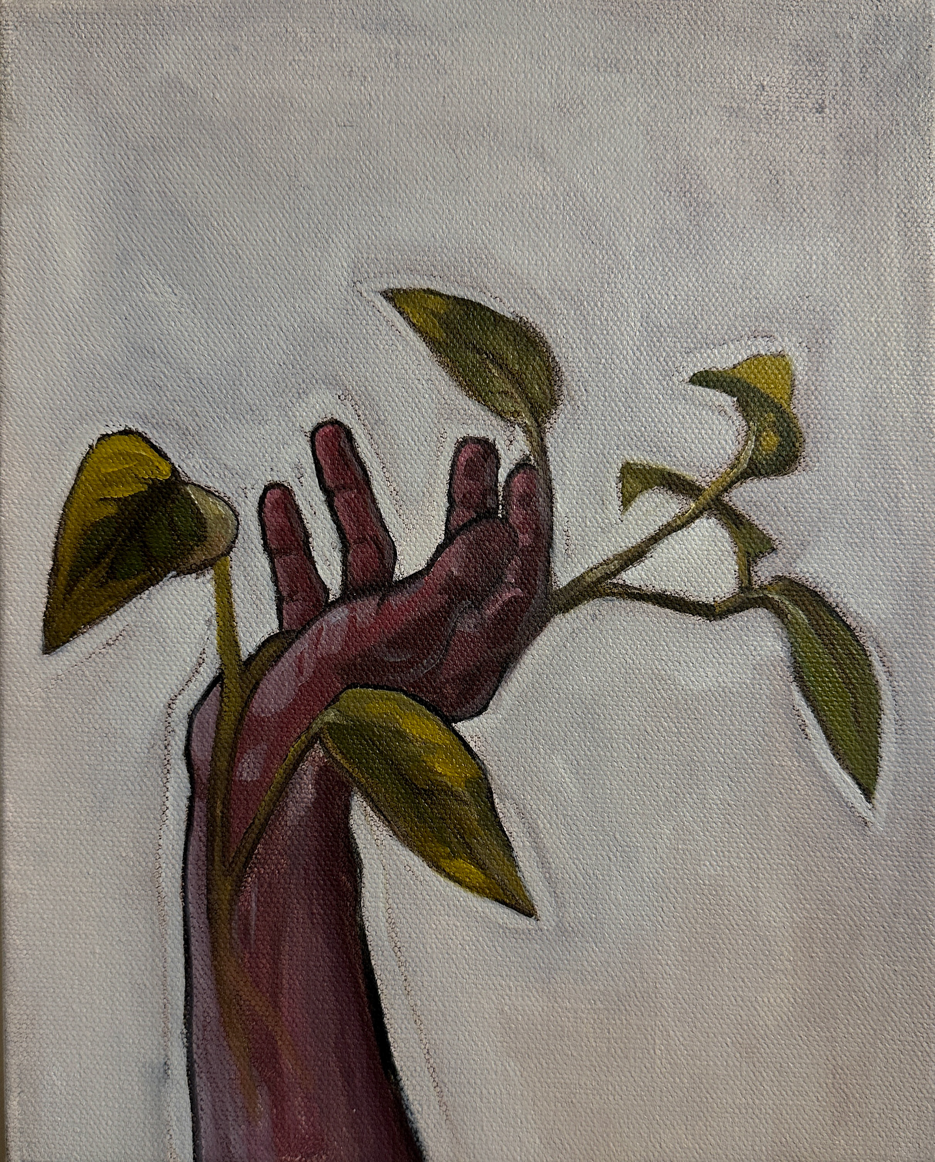 Still Growing III, Oil on Canvas, 8in x 10in