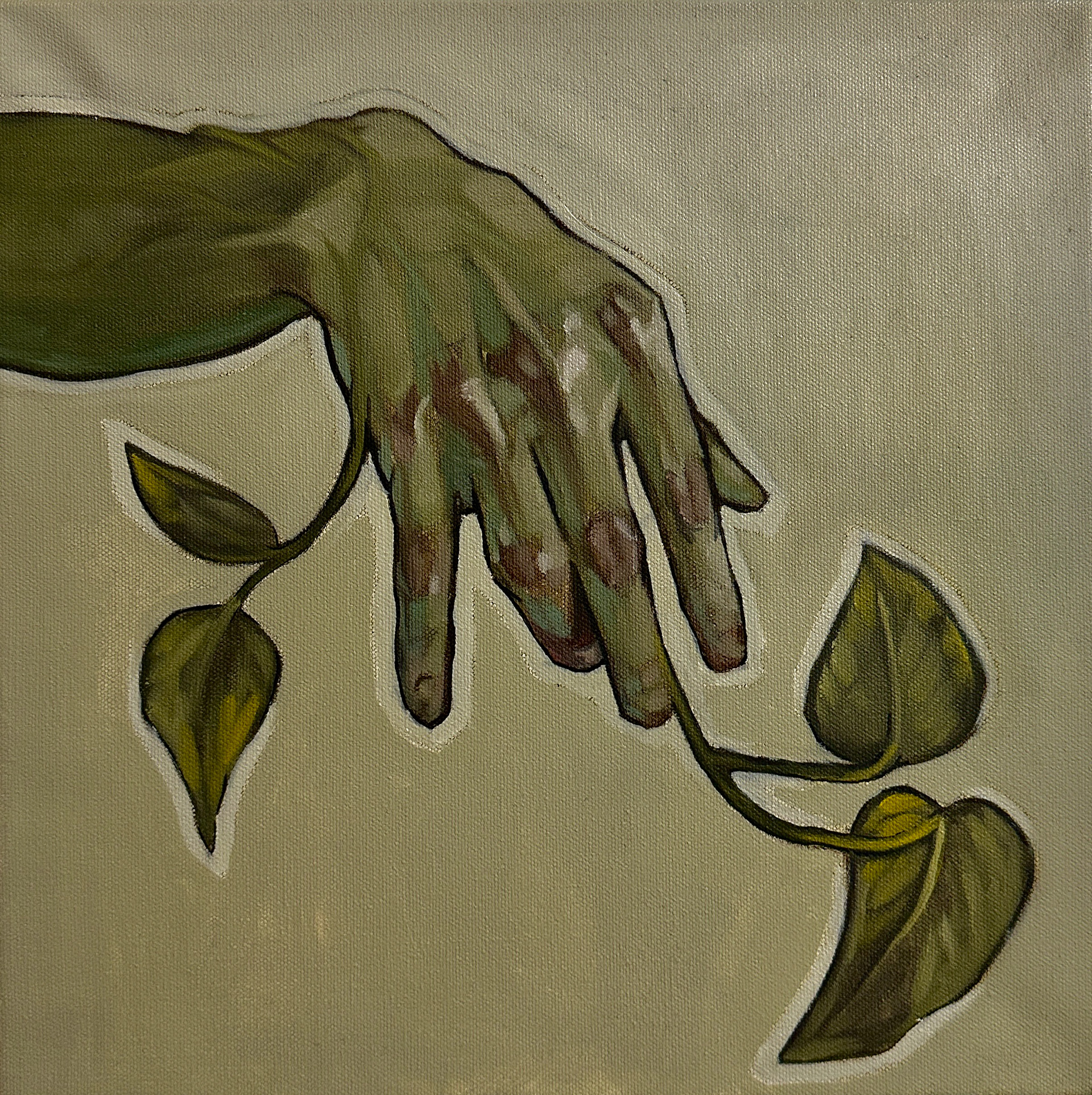 Still Growing II, Oil on Canvas, 14in x 14in