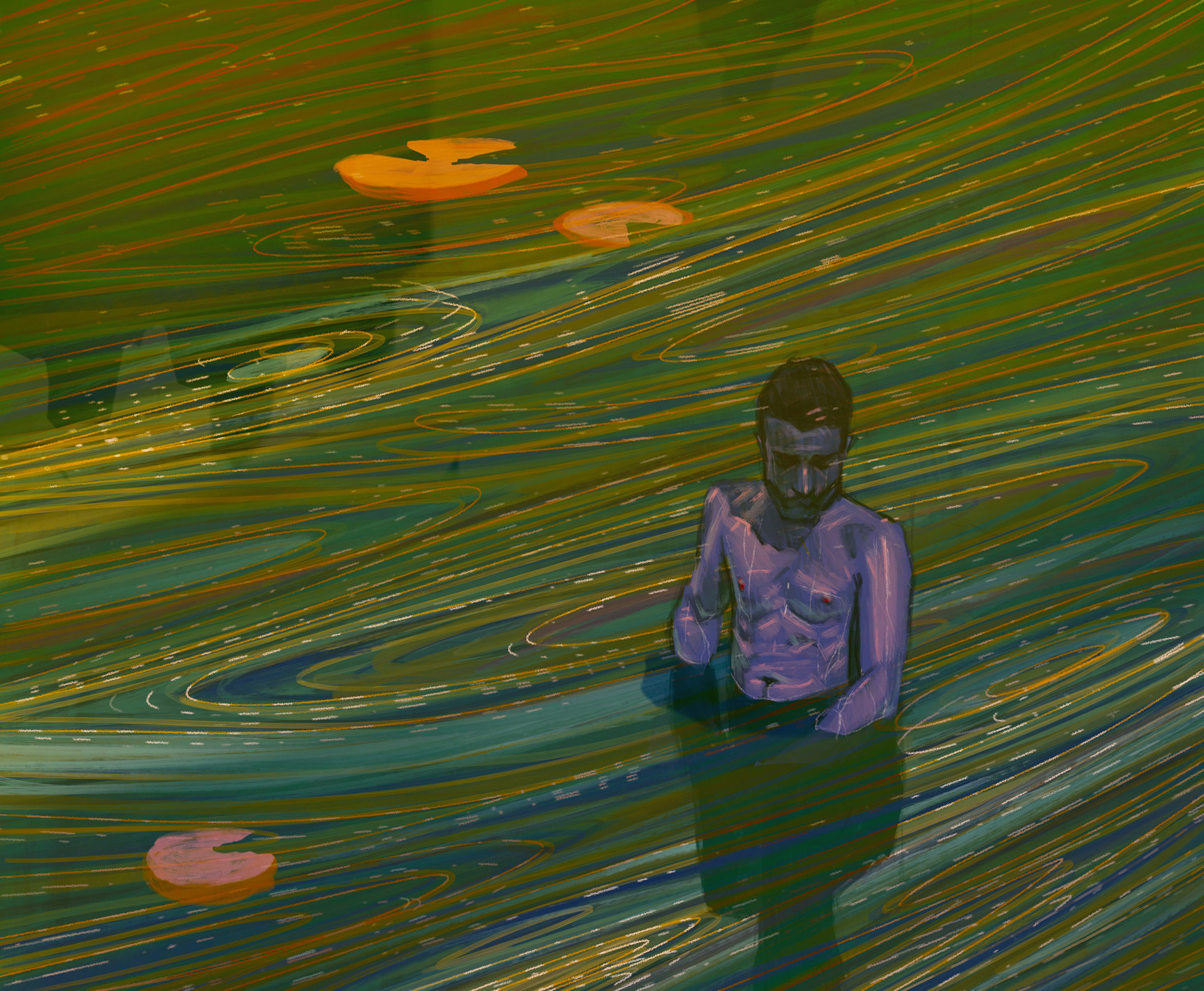 Swimming Self-Portrait