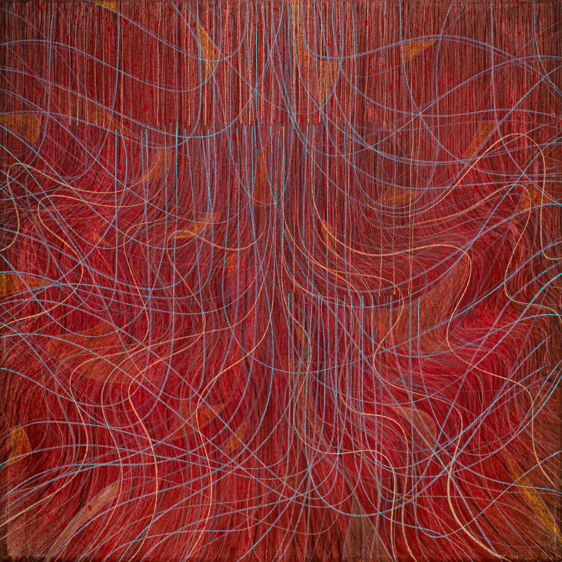 SOLD - Remnants, Mixed Media on Canvas 48in x 48in