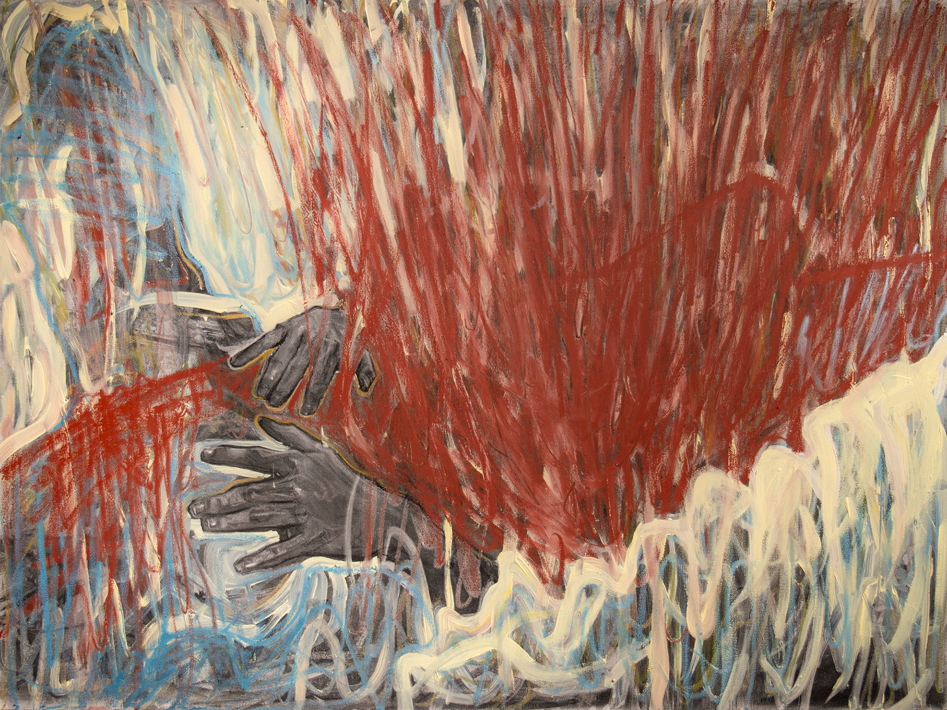 Heat, Mixed Media on Canvas, 48in x 36in