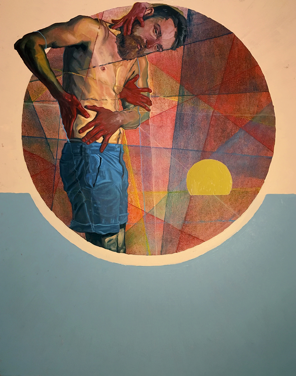 From Under the Horizon, Oil and Pastel on Canvas, 48in x 60in