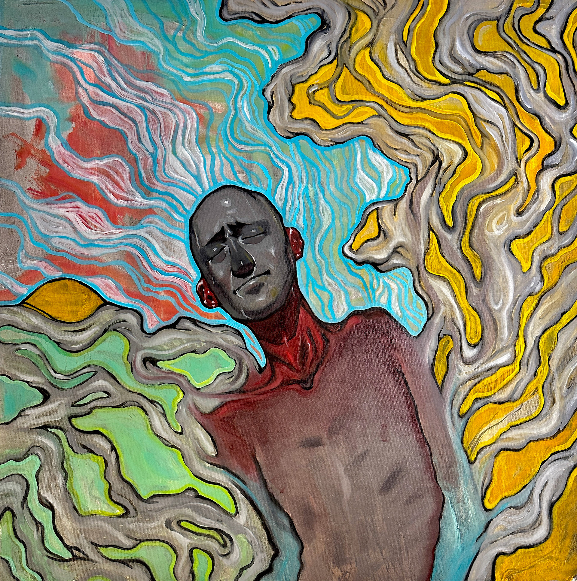 Steam, Oil on Canvas, 36in x 36in