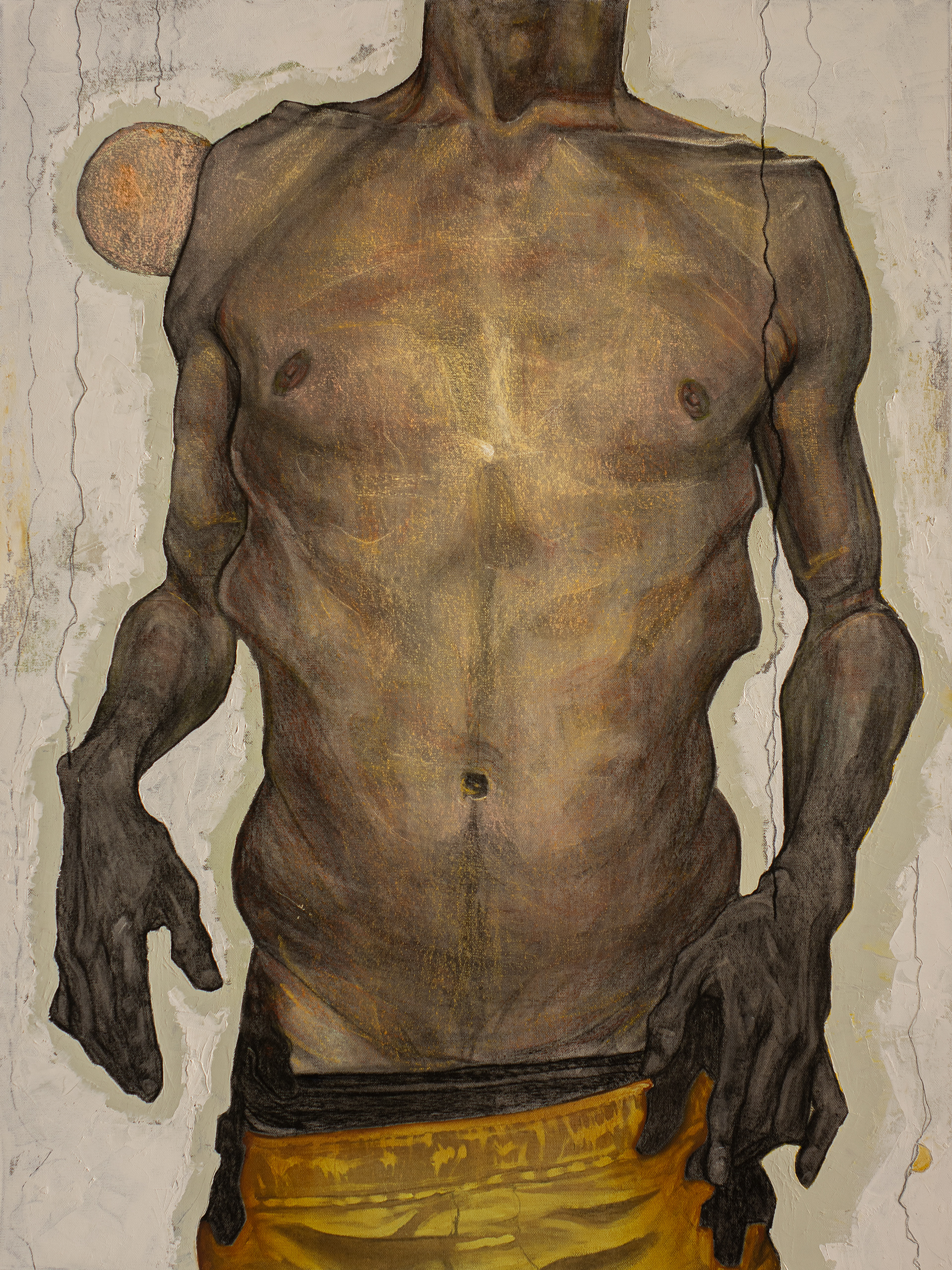 Sternumb, Mixed Media on Canvas, 30in x 40in
