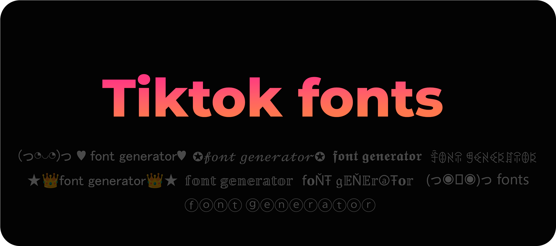 How to get different fonts on tiktok, to copy and paste