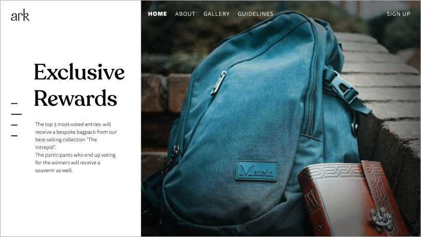 Main Page - Rewards Section