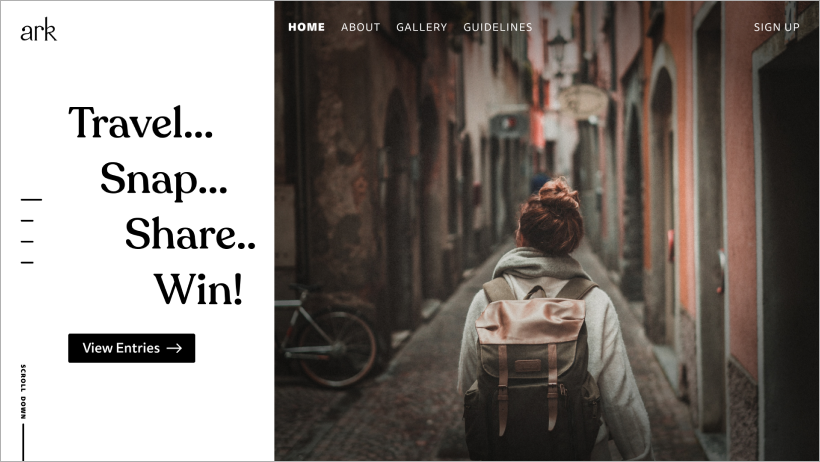 Main Page - Hero Section