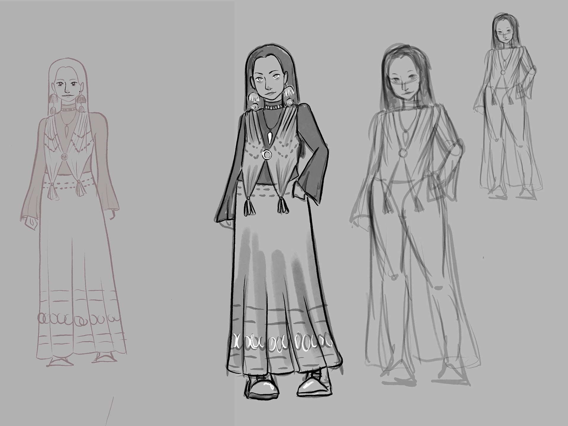 Playing with different outfits