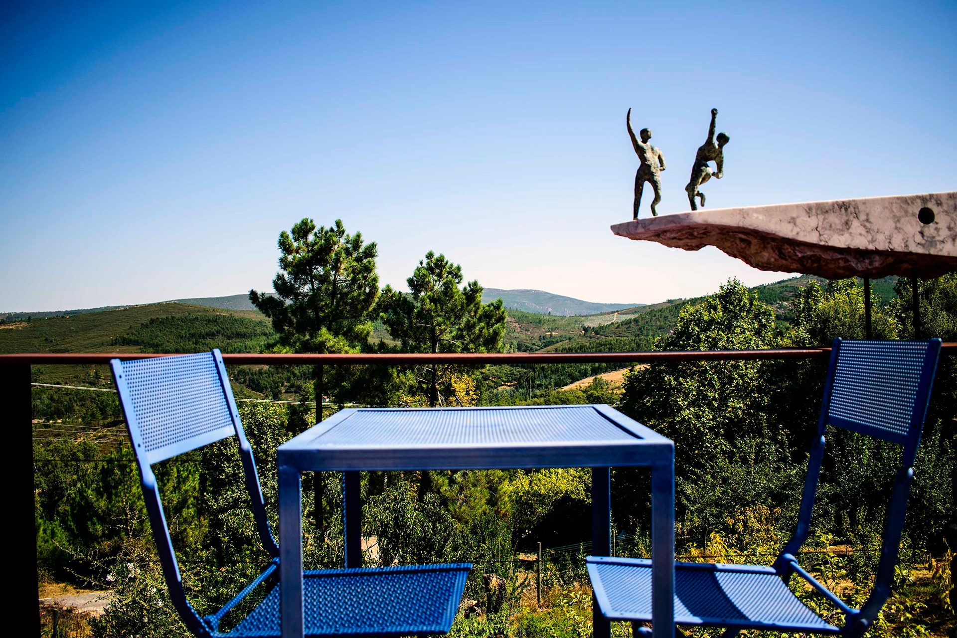 Alojamento rural Quinta do Barrieiro. Terraço da sala de estar. Marvão. 24.Set.2018