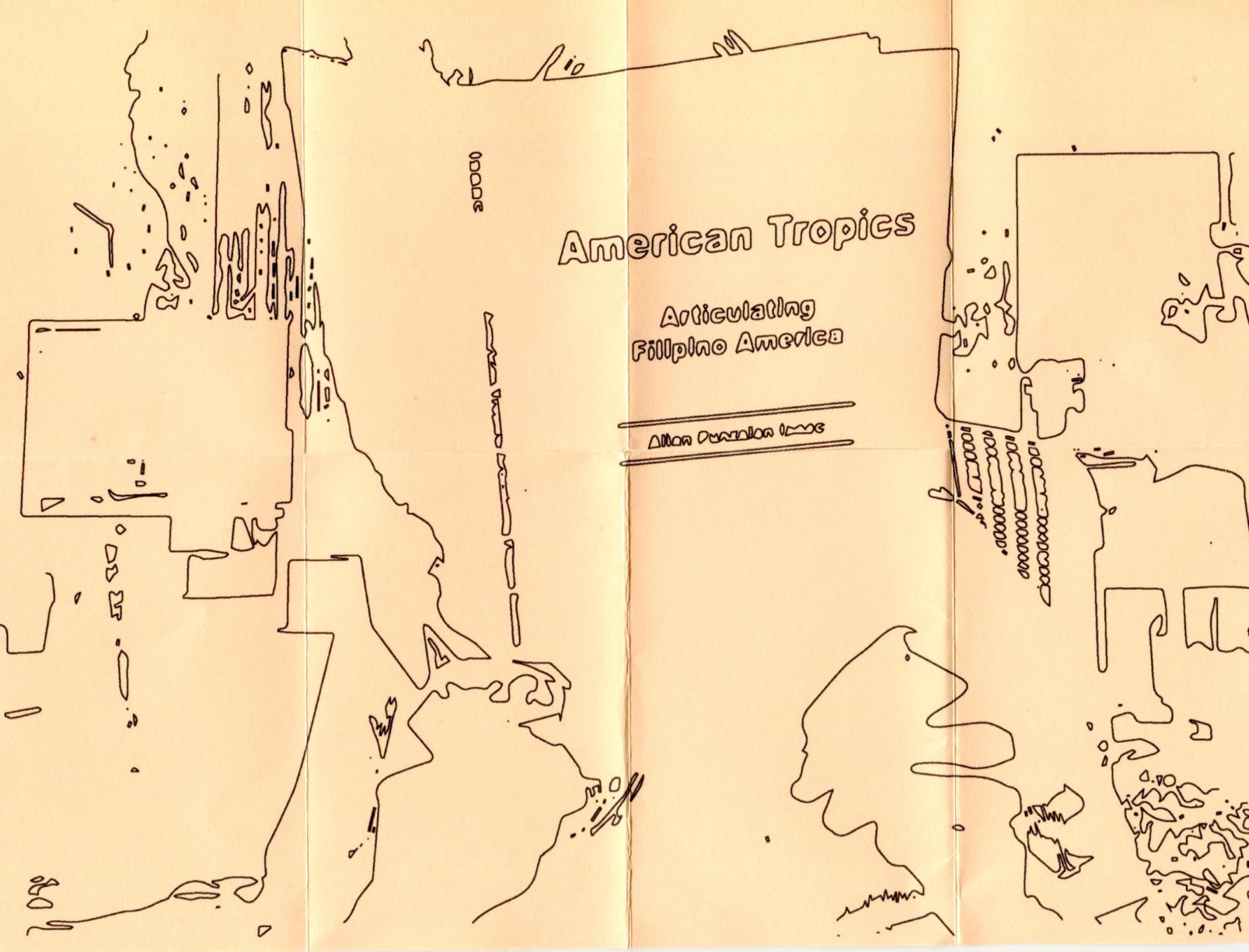 Image Trace Bounties: American Tropics, Articulating Filipino America, Dye ink print, 8.5" x 11"