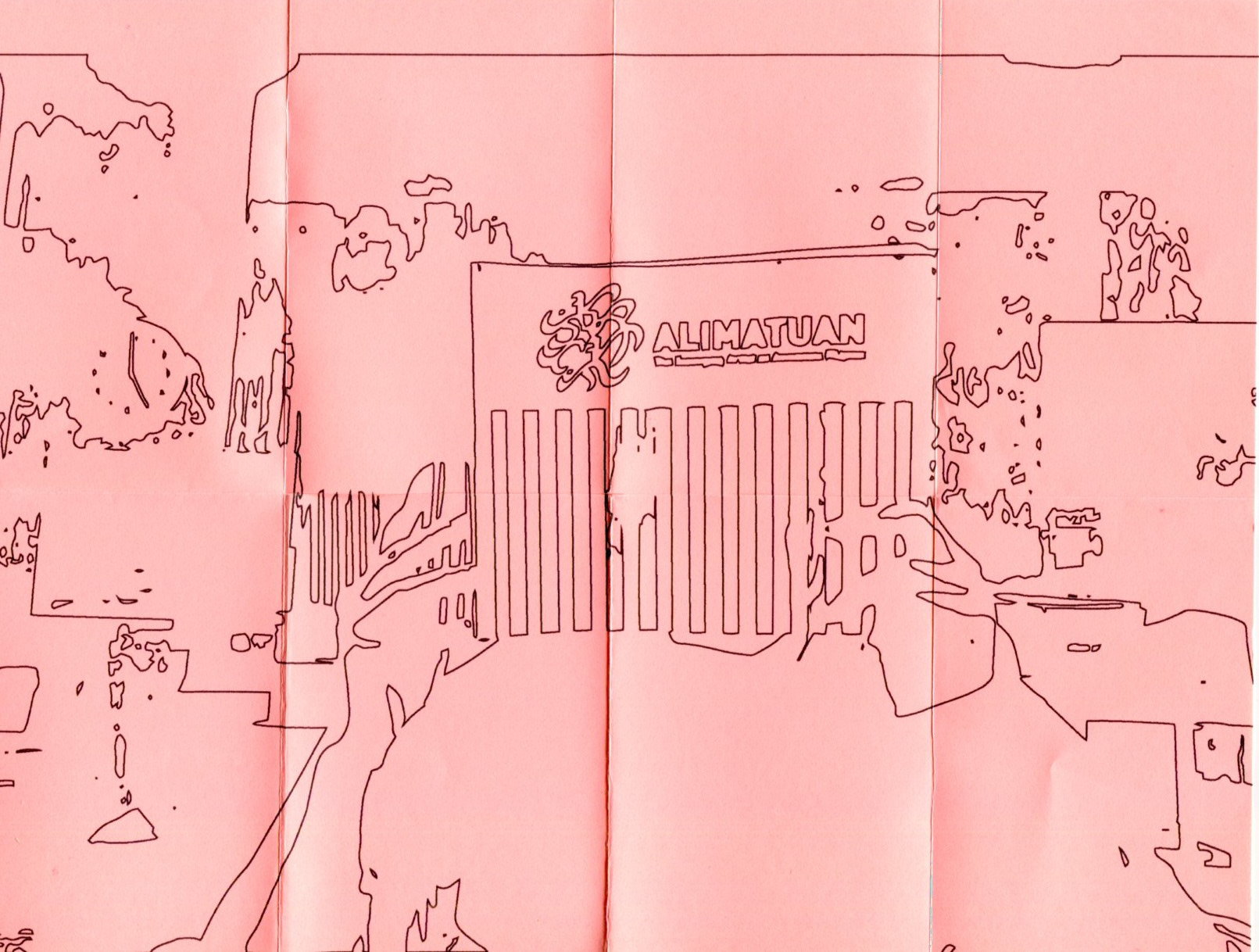 Image Trace Bounties: Alimatuan, Dye ink print, 8.5" x 11"