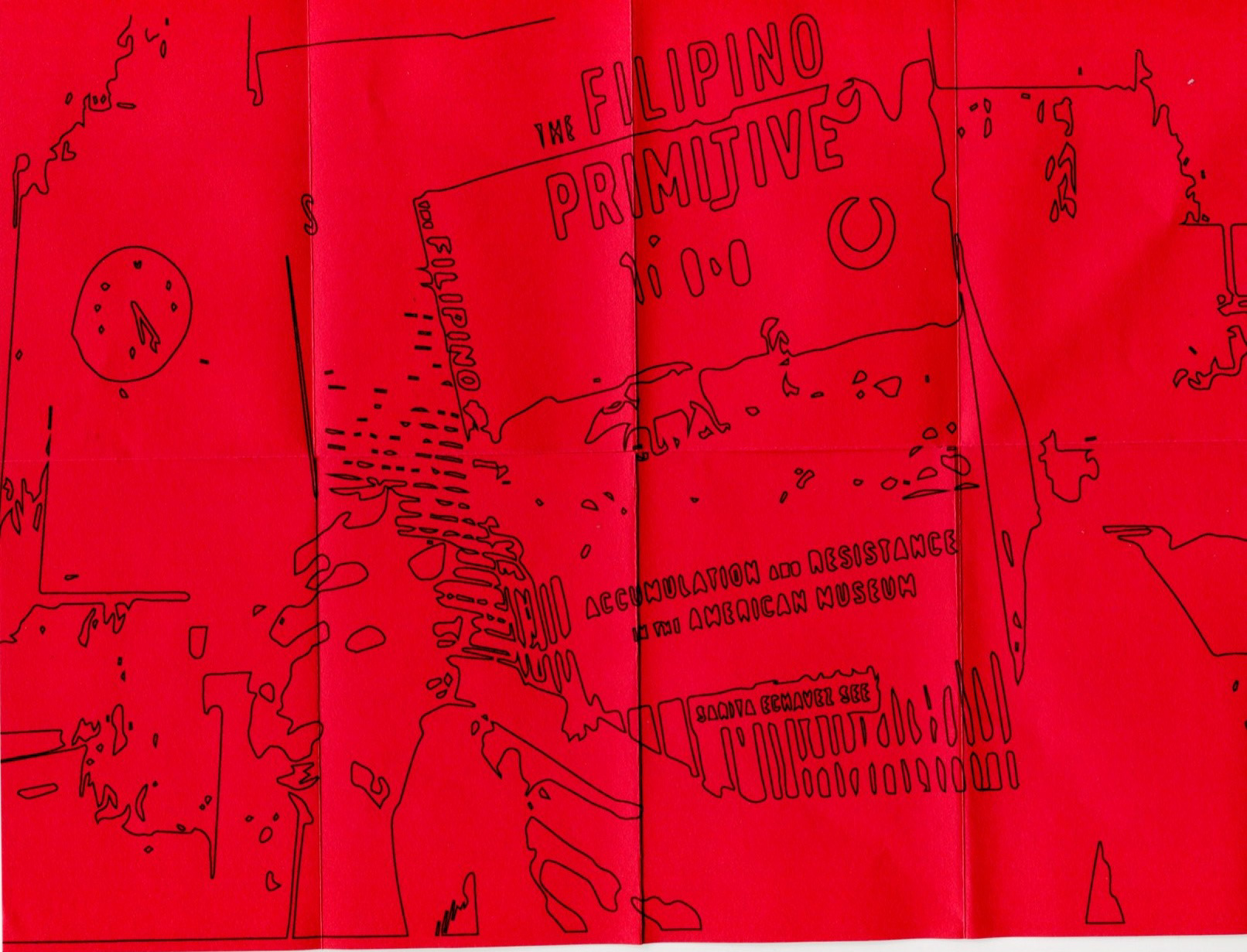 Image Trace Bounties: The Filipino Primitive, Dye ink print, 8.5" x 11"